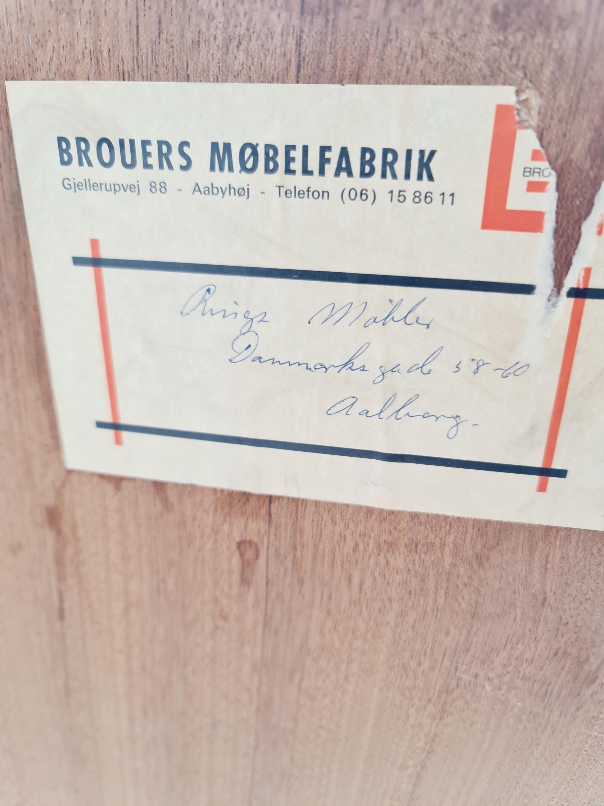 Midcentury danish design chest of drawers / drawer dresser /6 drawers cabinet BY Brouers 1960s