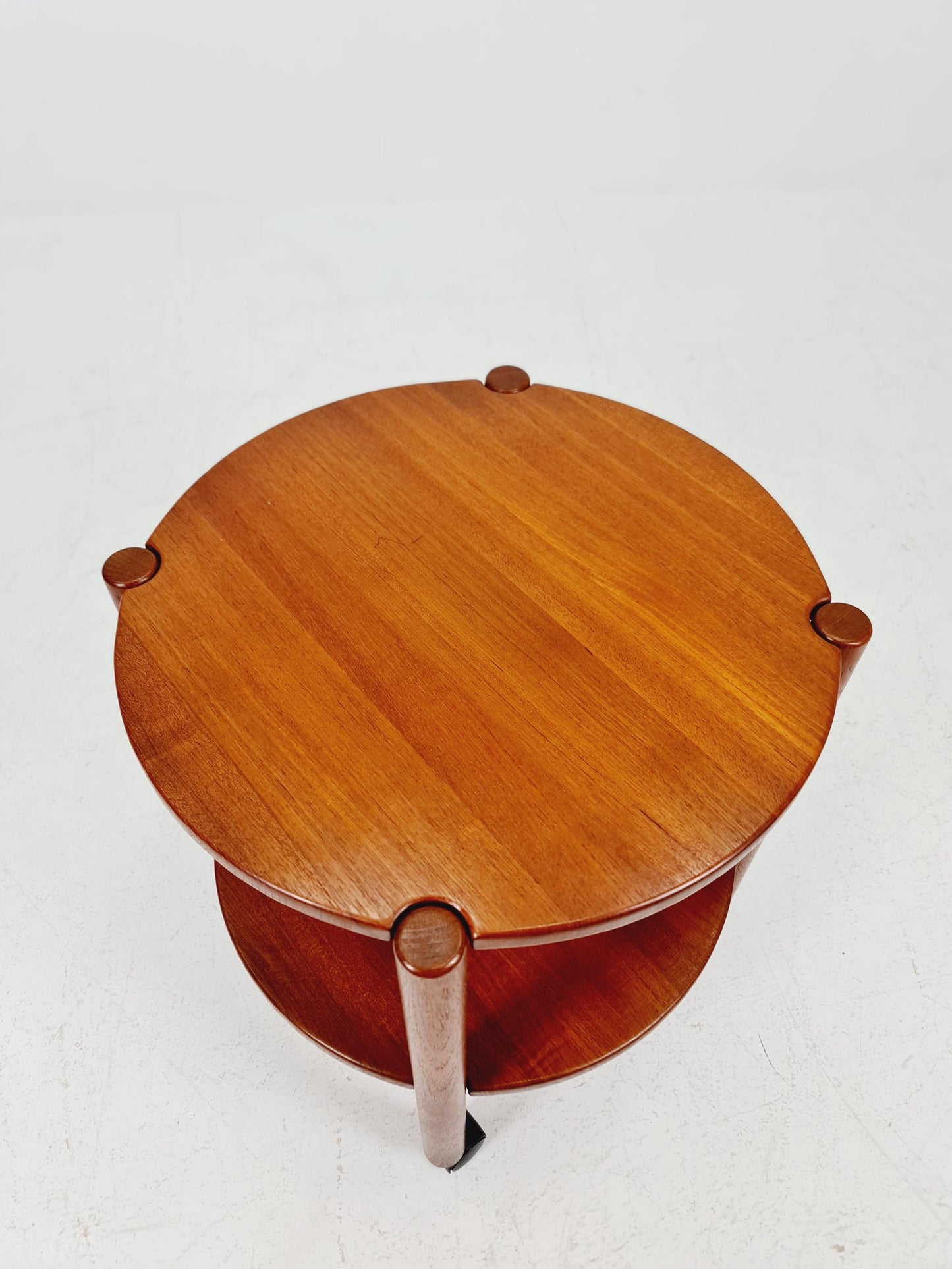 Vintage danish mid century trolley bar cart in solid teak By Saling Stolfabrik Möbler, 1960s