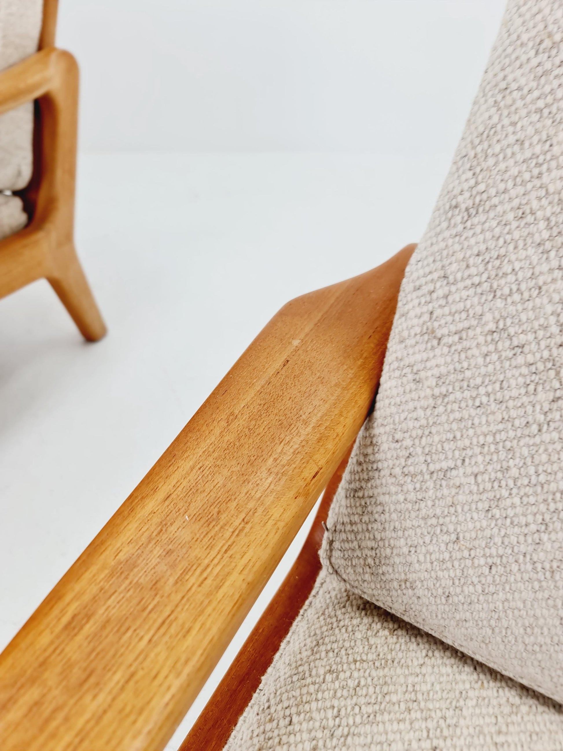 Mid century Danish easy lounge chairs by Juul Kristensen , 1970s, Set of 2
