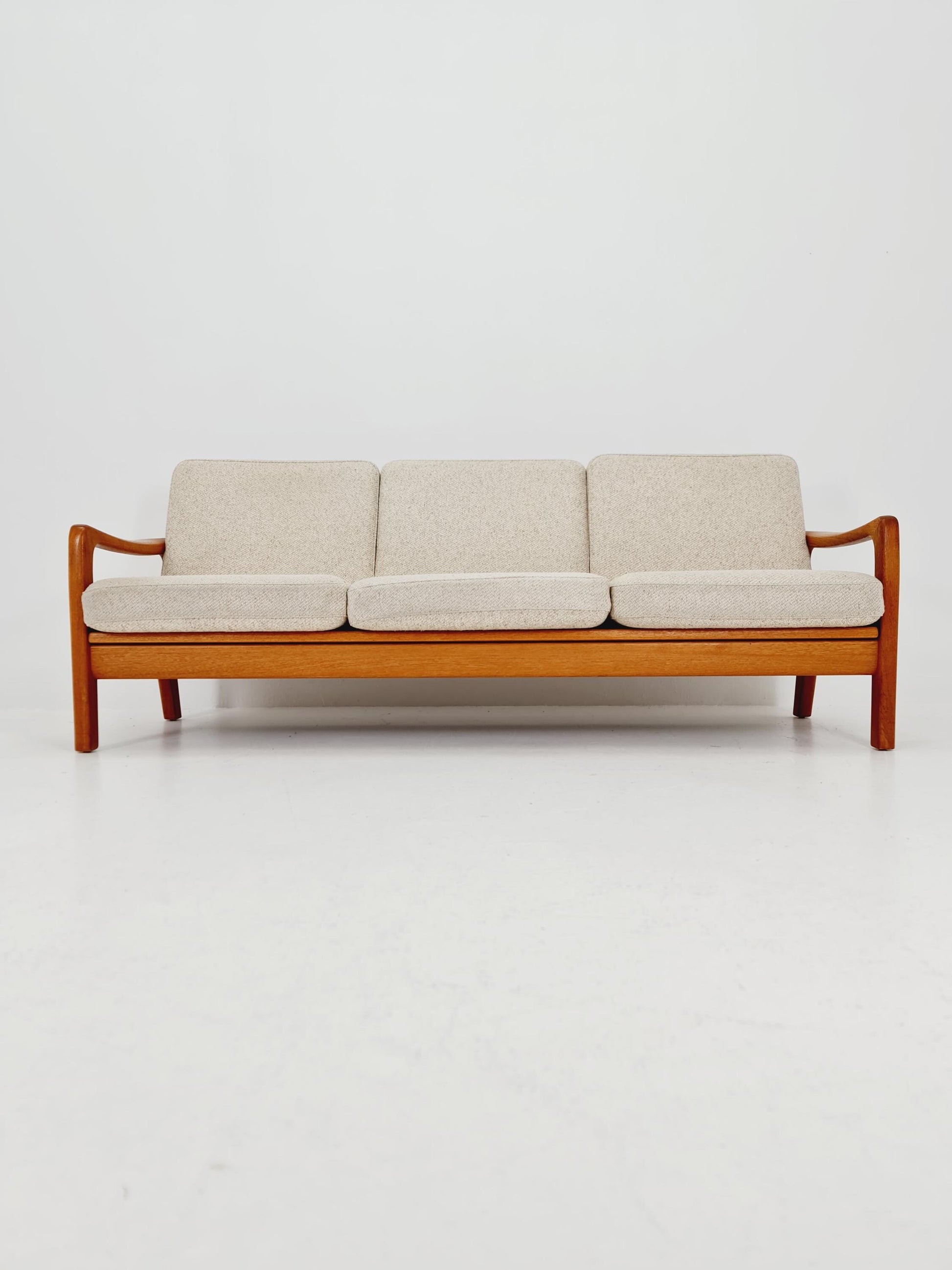 Mid-century Rare Danish teak lounge sofa/ Easy sofa /daybed BY Juul christiansen for JK Denmark , 1960s