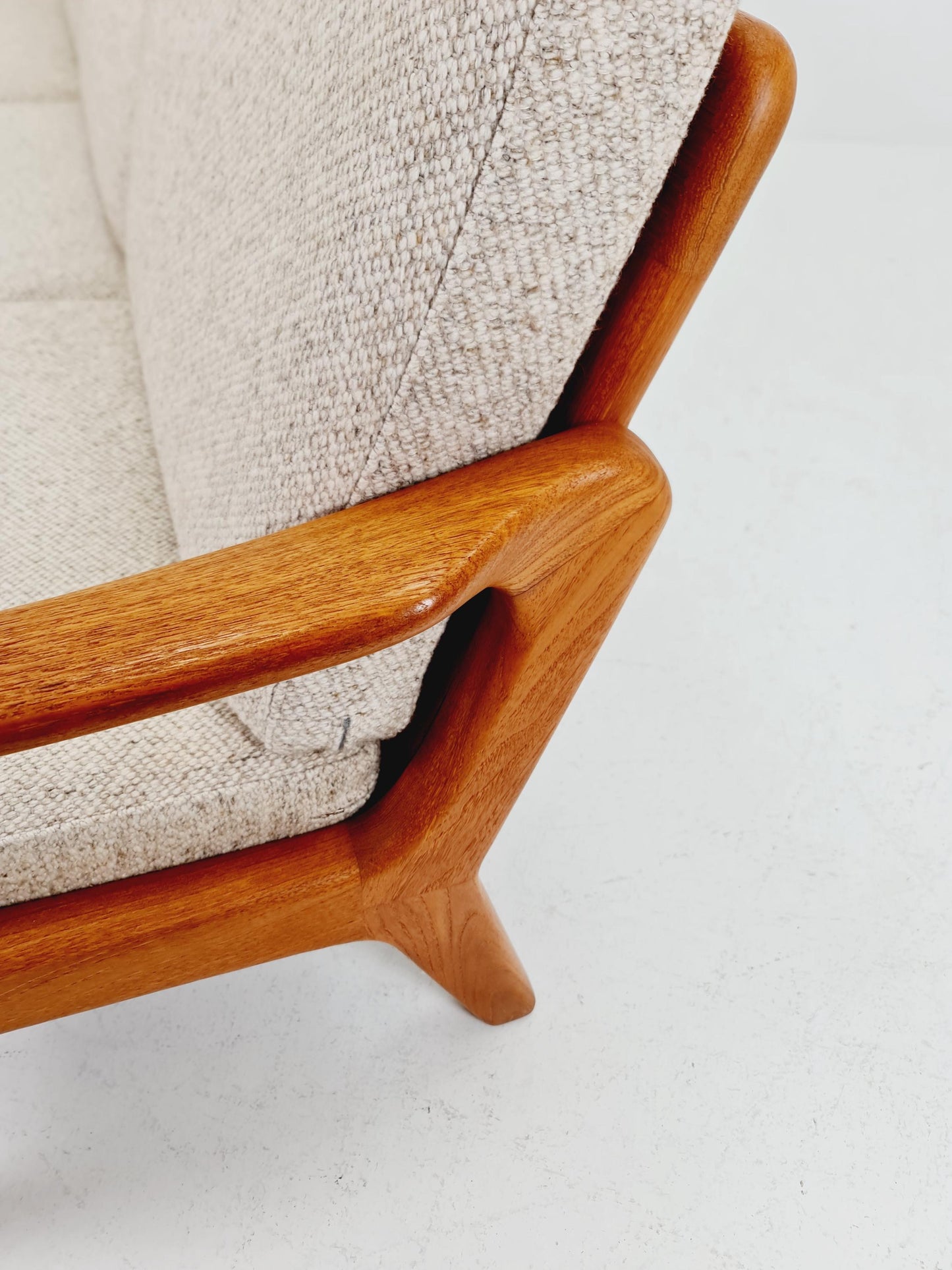 Mid-century Rare Danish teak lounge sofa/ Easy sofa /daybed BY Juul christiansen for JK Denmark , 1960s