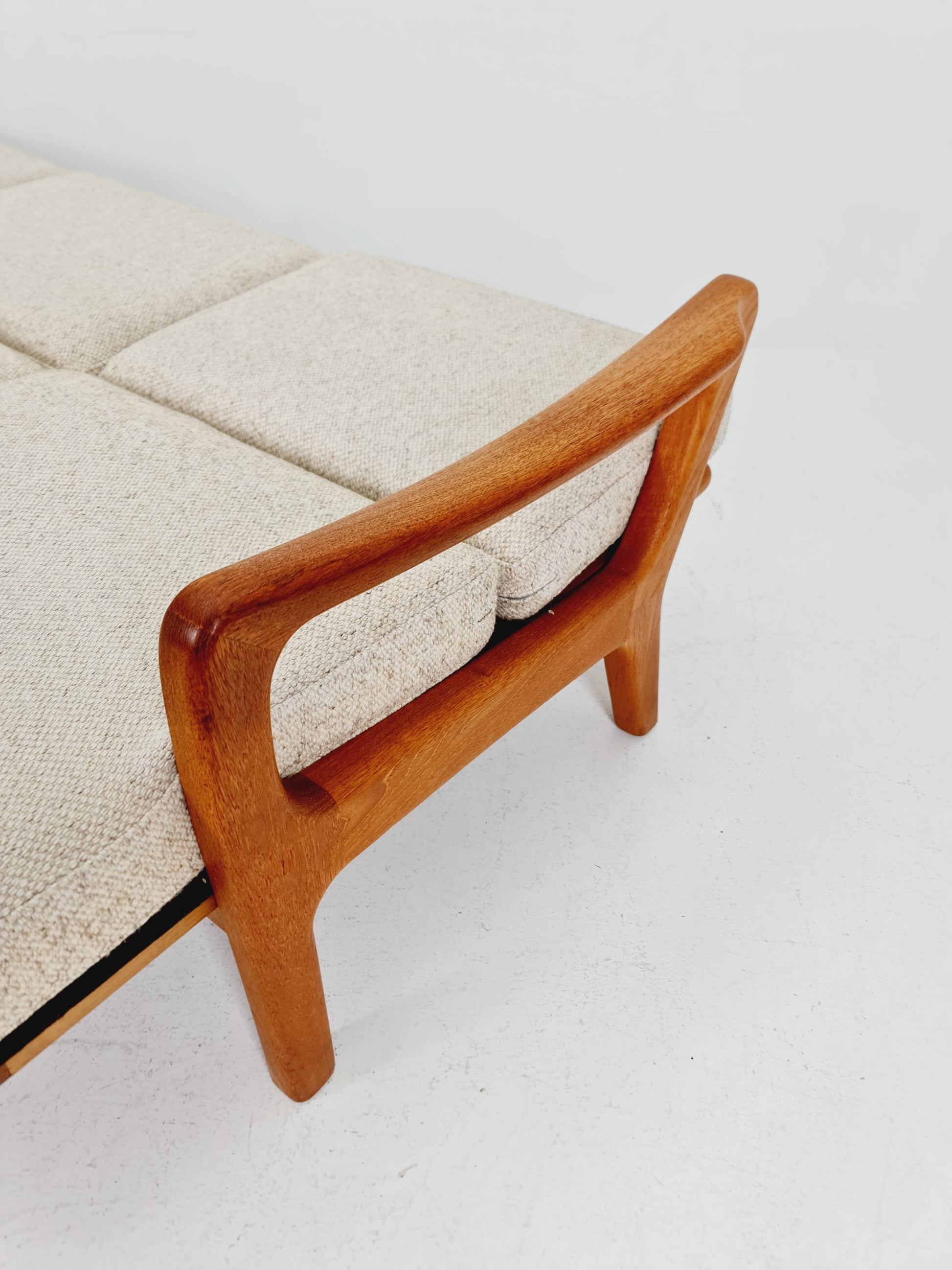 Mid-century Rare Danish teak lounge sofa/ Easy sofa /daybed BY Juul christiansen for JK Denmark , 1960s