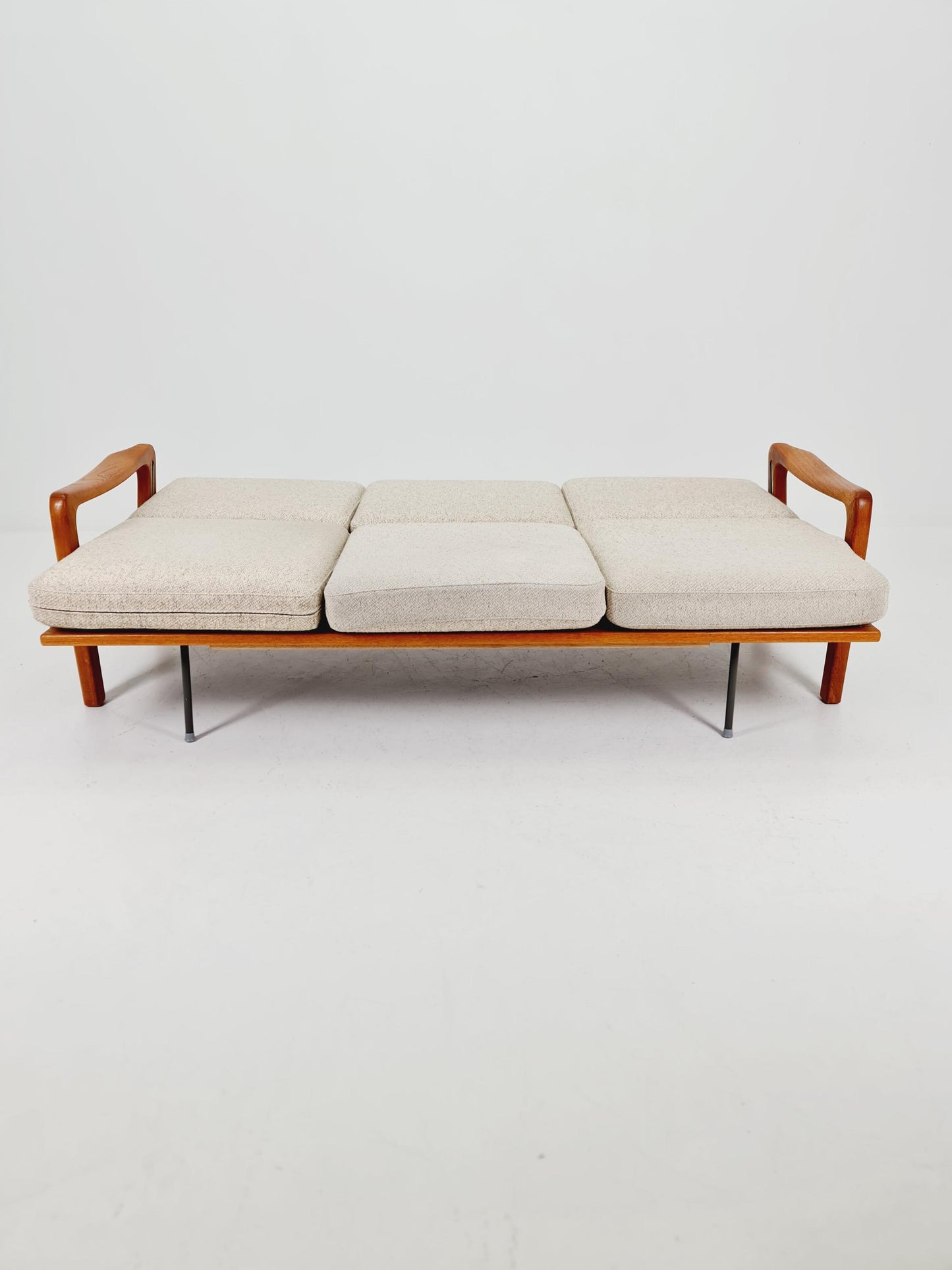 Mid-century Rare Danish teak lounge sofa/ Easy sofa /daybed BY Juul christiansen for JK Denmark , 1960s