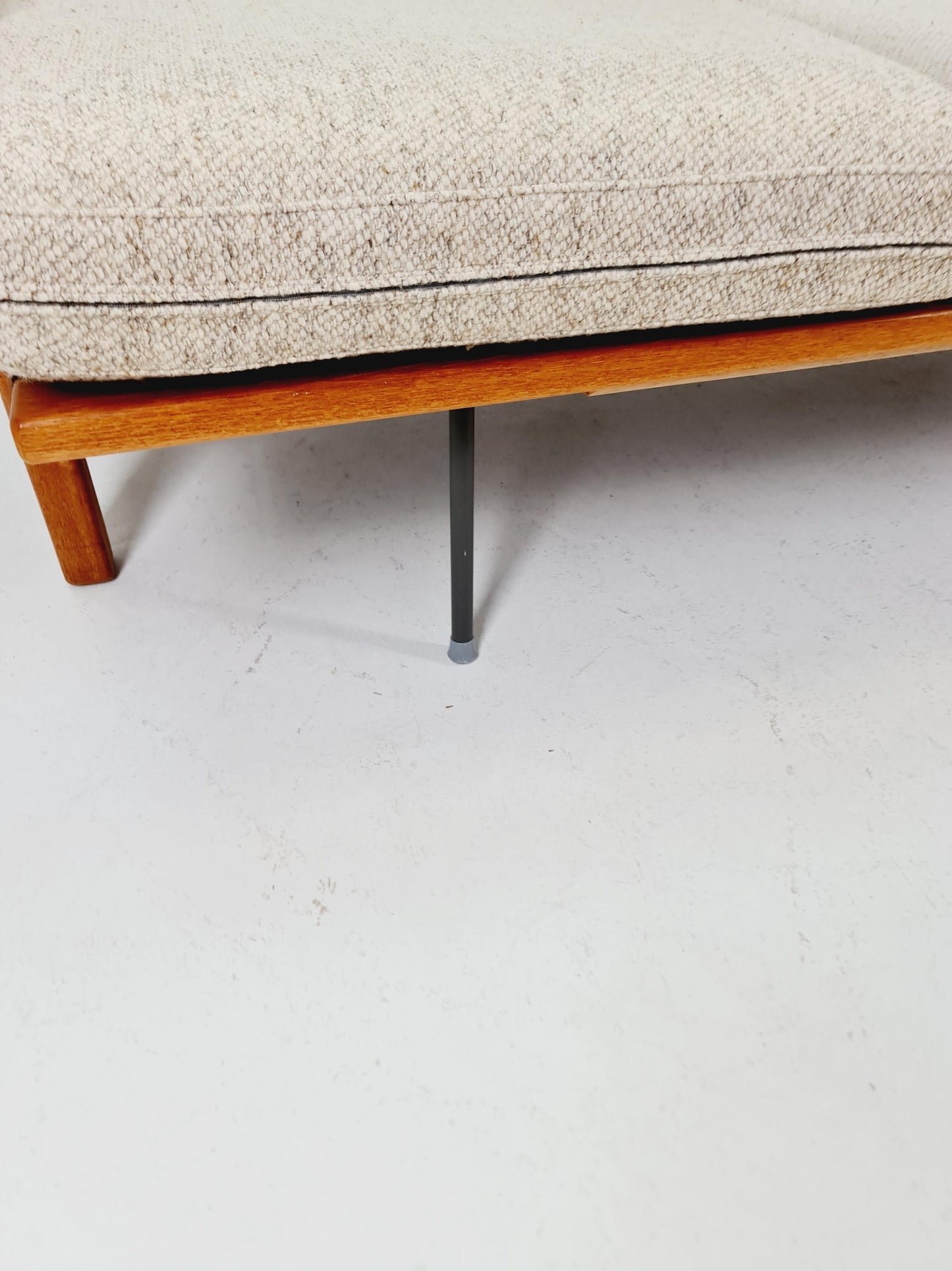 Mid-century Rare Danish teak lounge sofa/ Easy sofa /daybed BY Juul christiansen for JK Denmark , 1960s