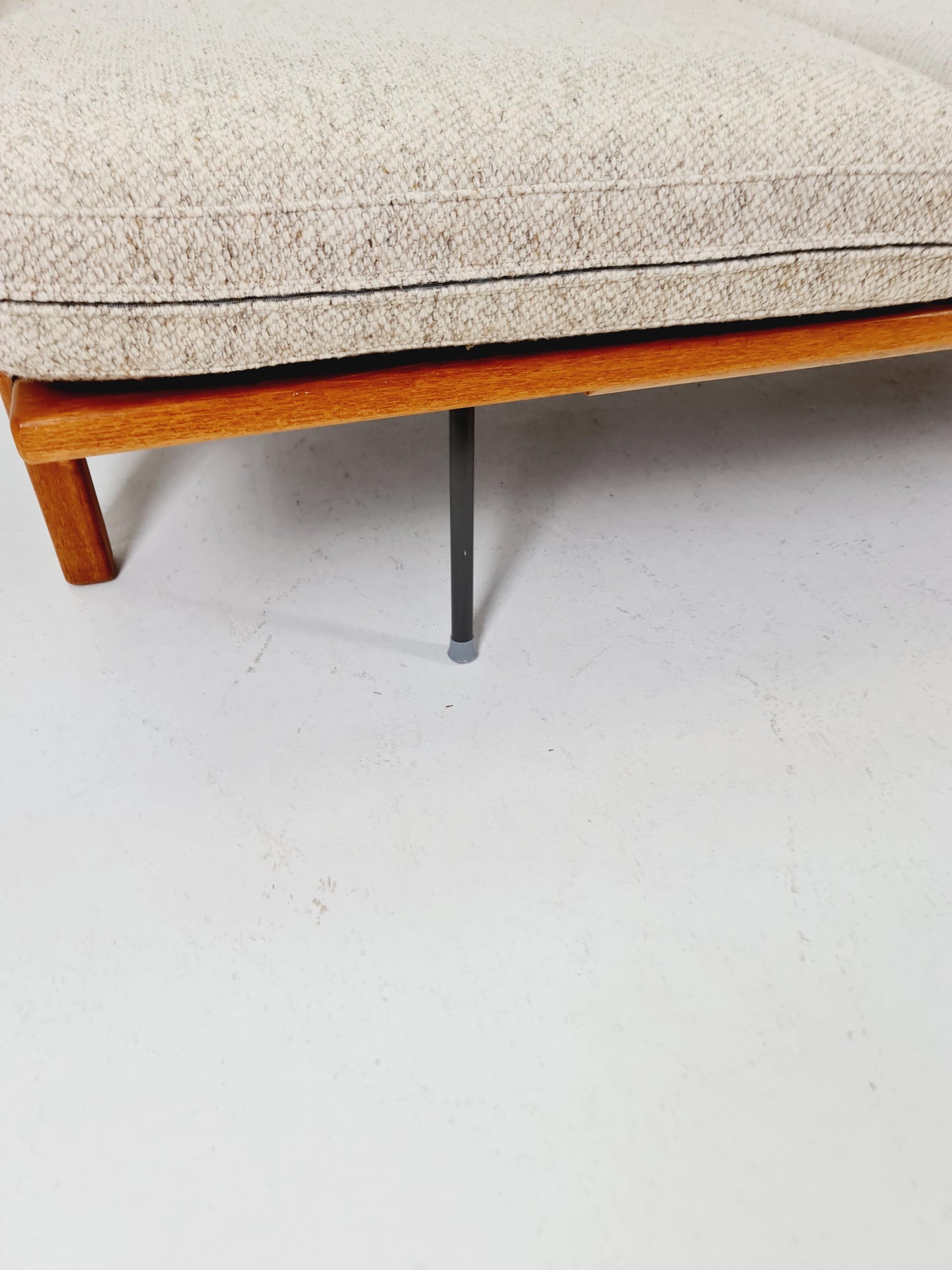 Mid-century Rare Danish teak lounge sofa/ Easy sofa /daybed BY Juul christiansen for JK Denmark , 1960s