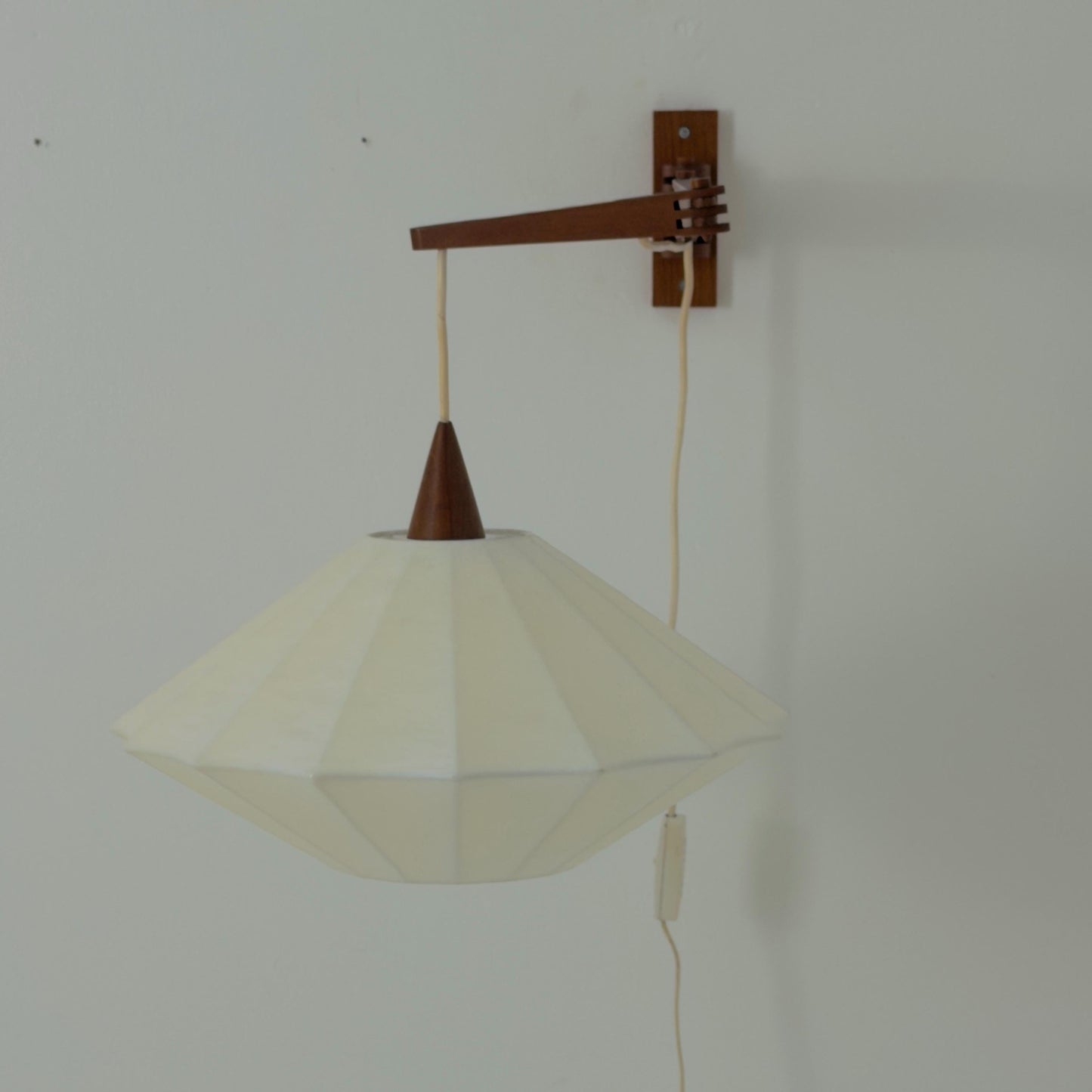Rare Mid Century Modern Cocoon Wall Lamp Germany 1960s