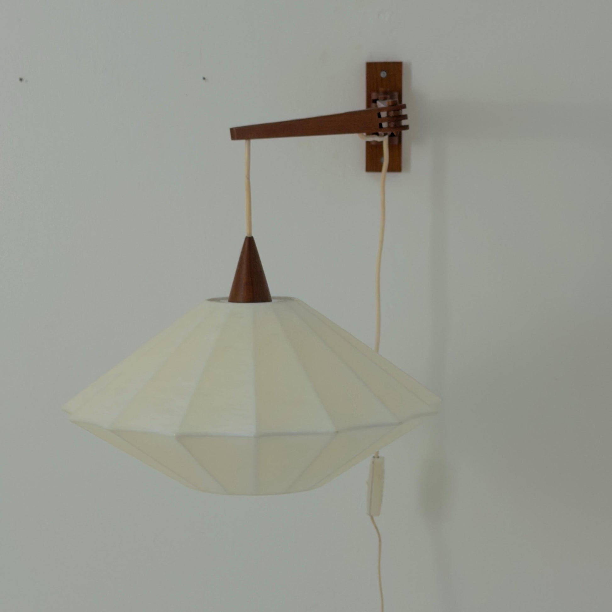 Rare Mid Century Modern Cocoon Wall Lamp Germany 1960s