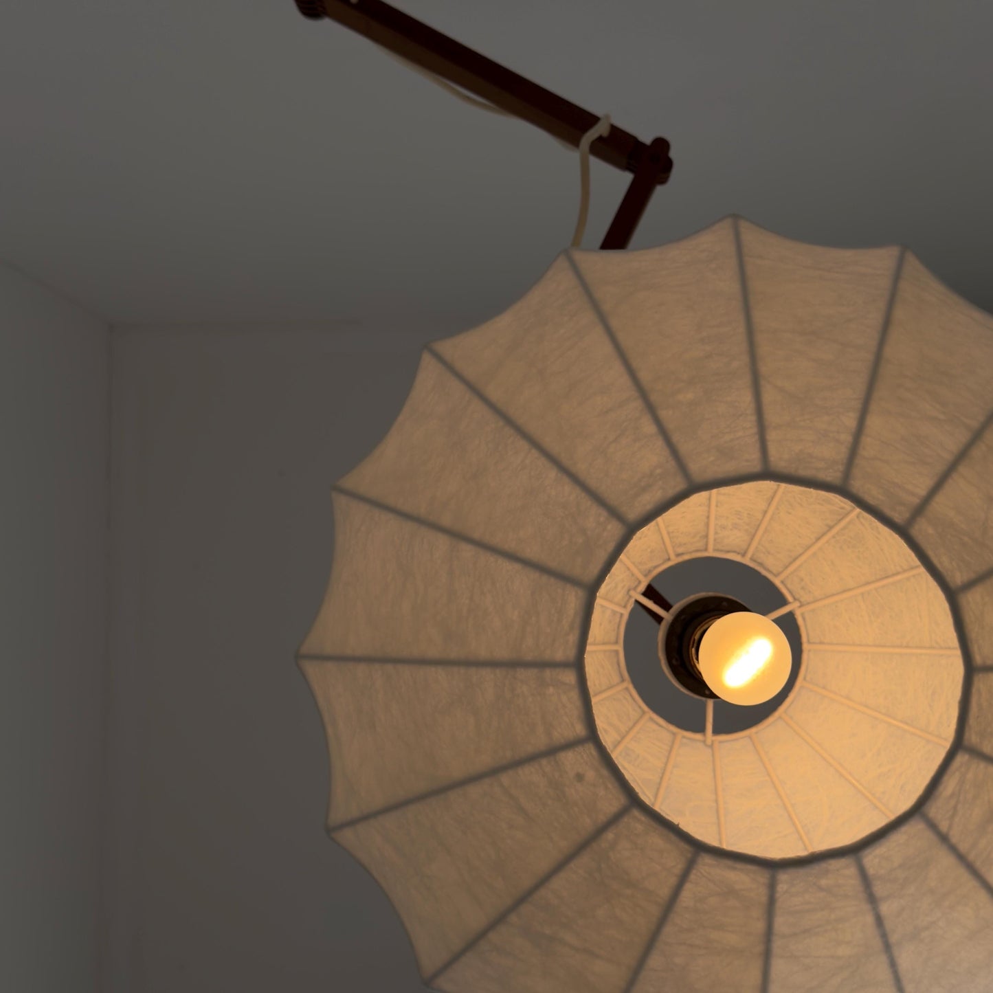 Rare Mid Century Modern Cocoon Wall Lamp Germany 1960s