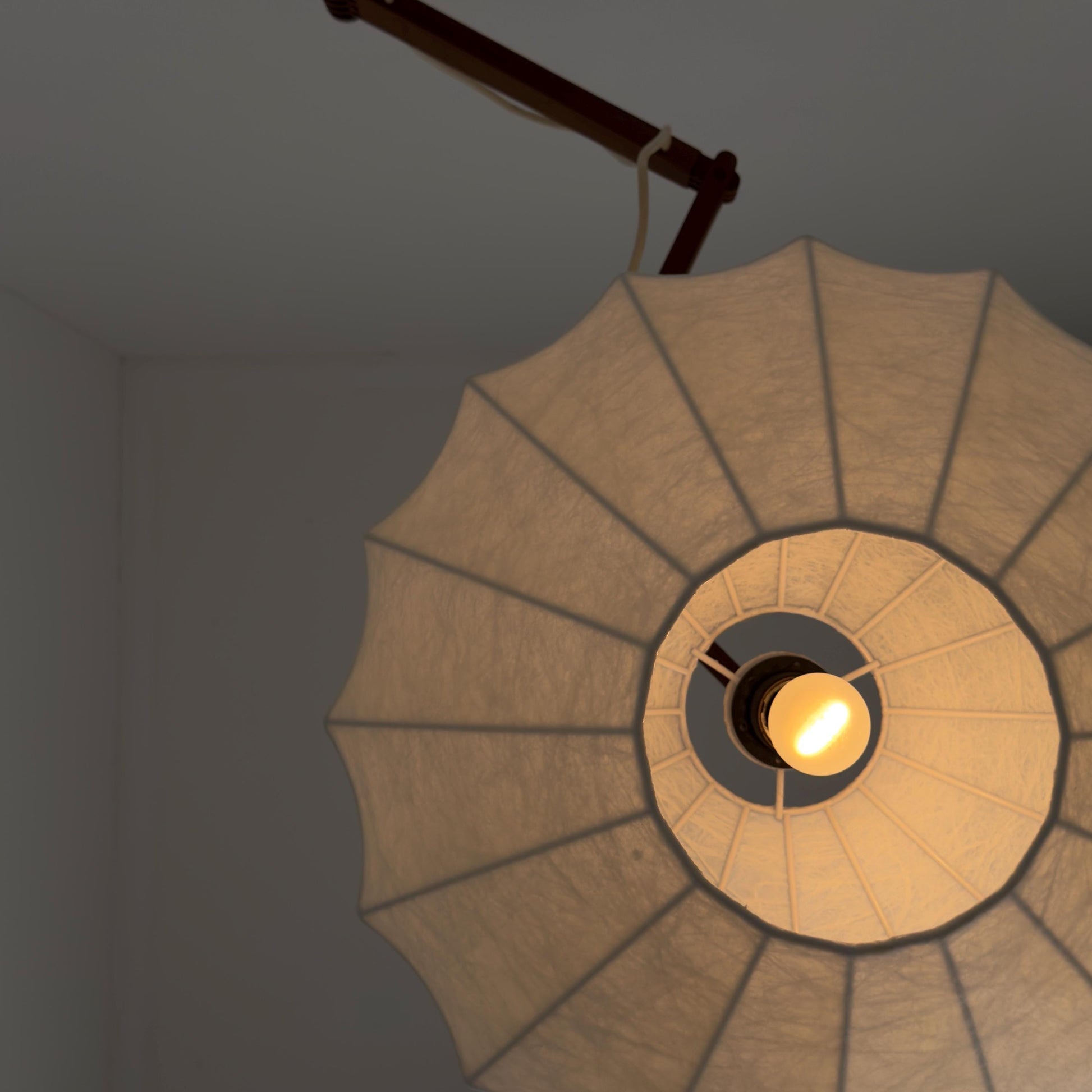 Rare Mid Century Modern Cocoon Wall Lamp Germany 1960s