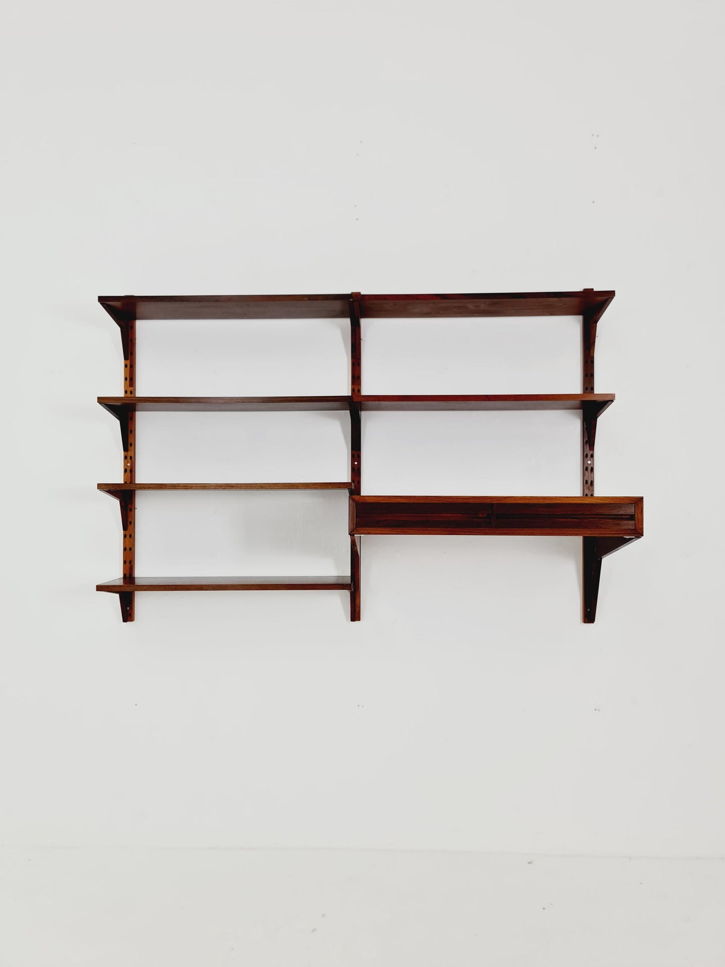 Midcentury Danish Rosewood Shelving Unit With Desk , by Poul Cadovius, 1960s