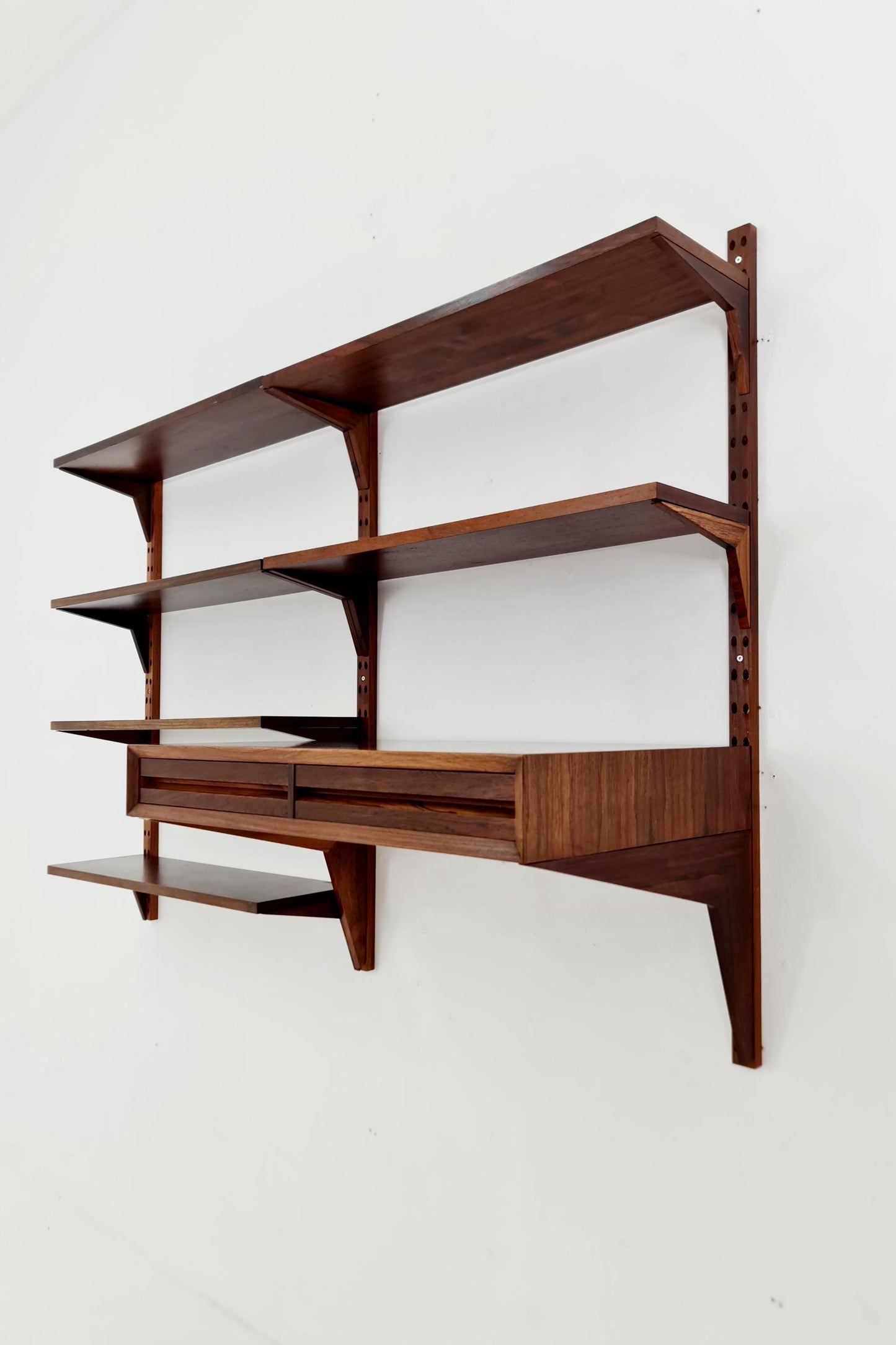 Midcentury Danish Rosewood Shelving Unit With Desk , by Poul Cadovius, 1960s