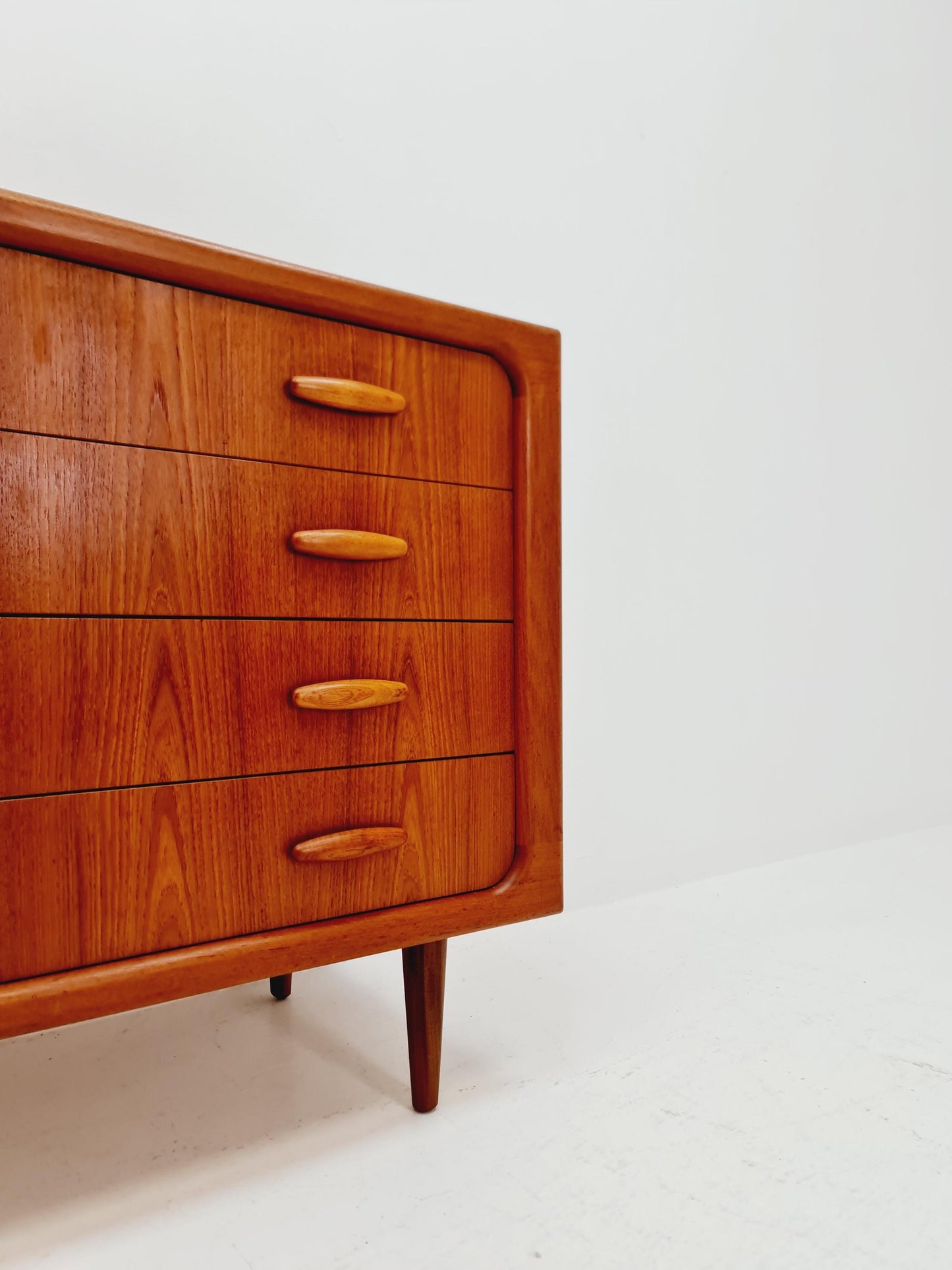 Rare Mid century Modern Danish teak chest of drawers by Dyrlund , 1960s