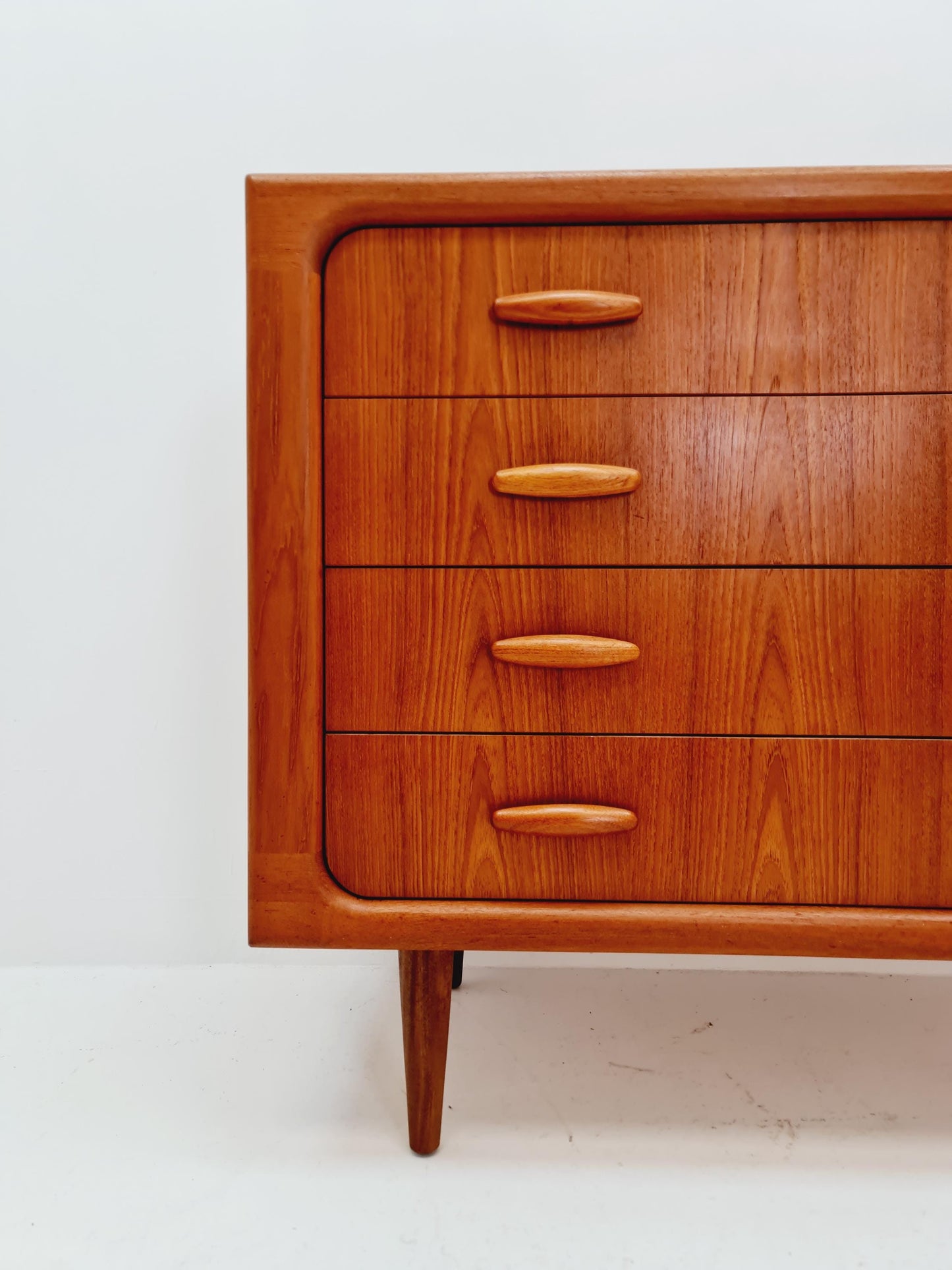 Rare Mid century Modern Danish teak chest of drawers by Dyrlund , 1960s