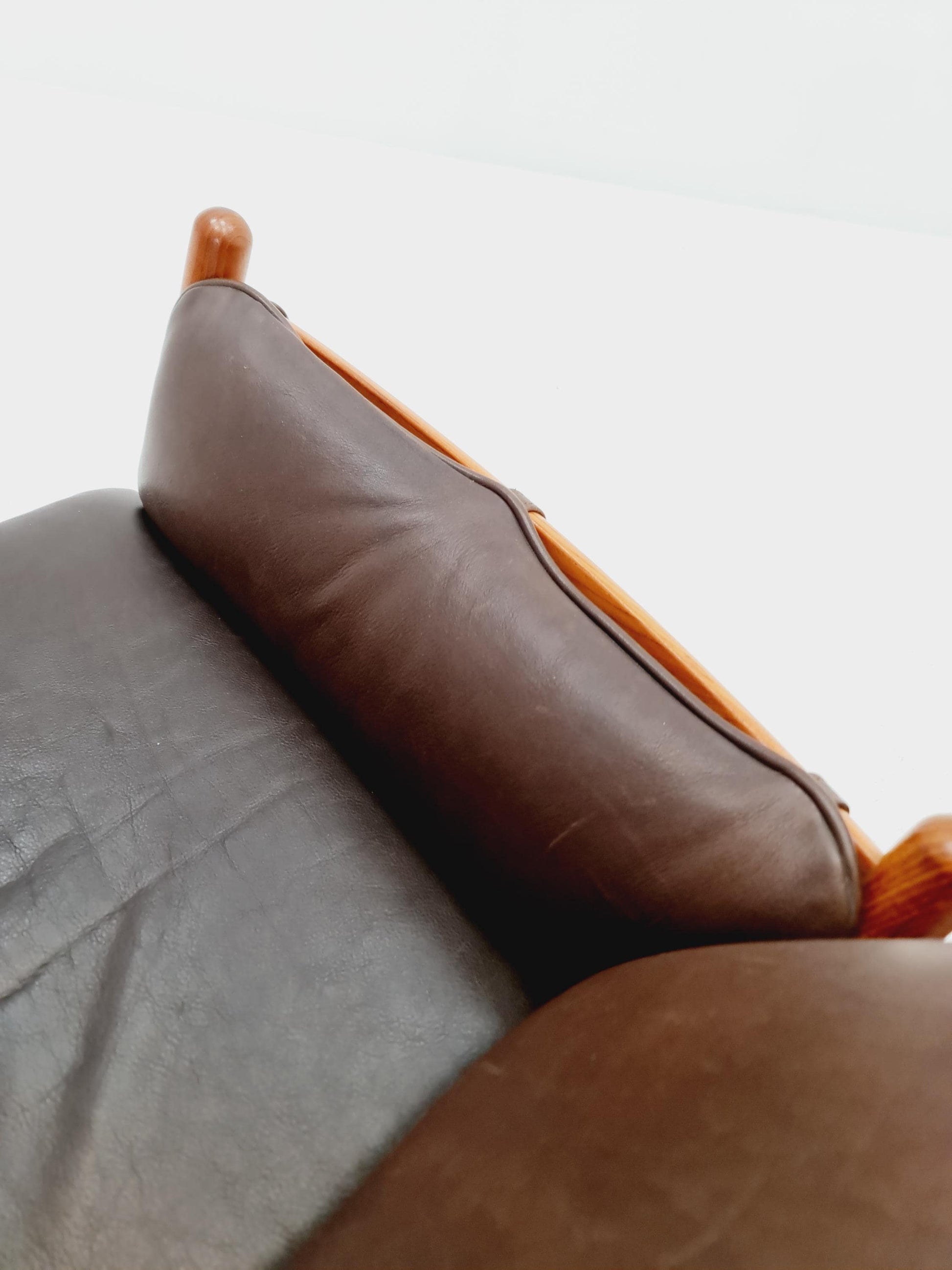 Mid century easy lounge chairs by Illum Wikkelso 'Genius' For Silkborg Denamrk 1960s, Set of 2