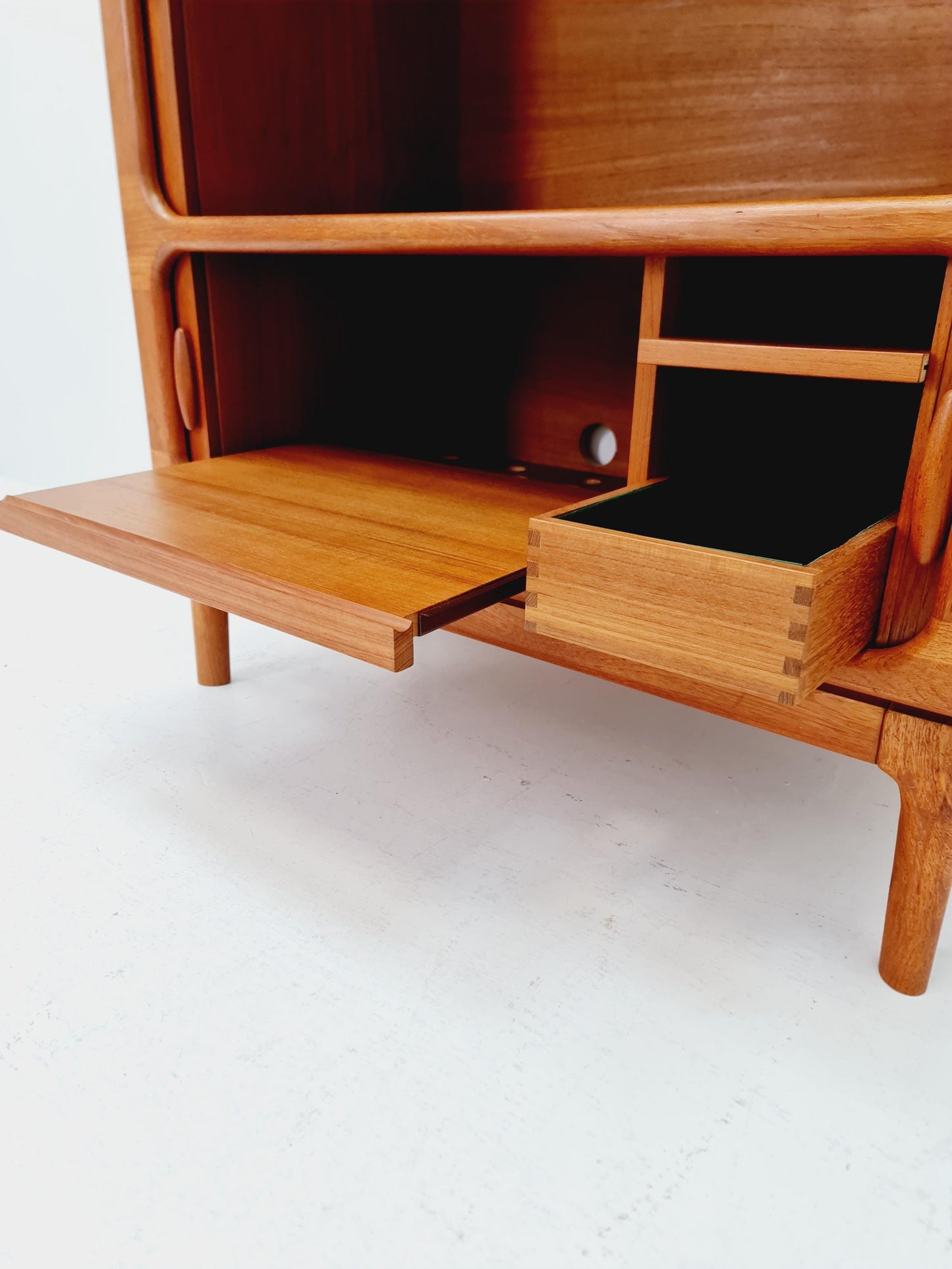 Mid century Solid Danish teak hallway cabinet,TV & Record cabinet By Dyrlund 1960s
