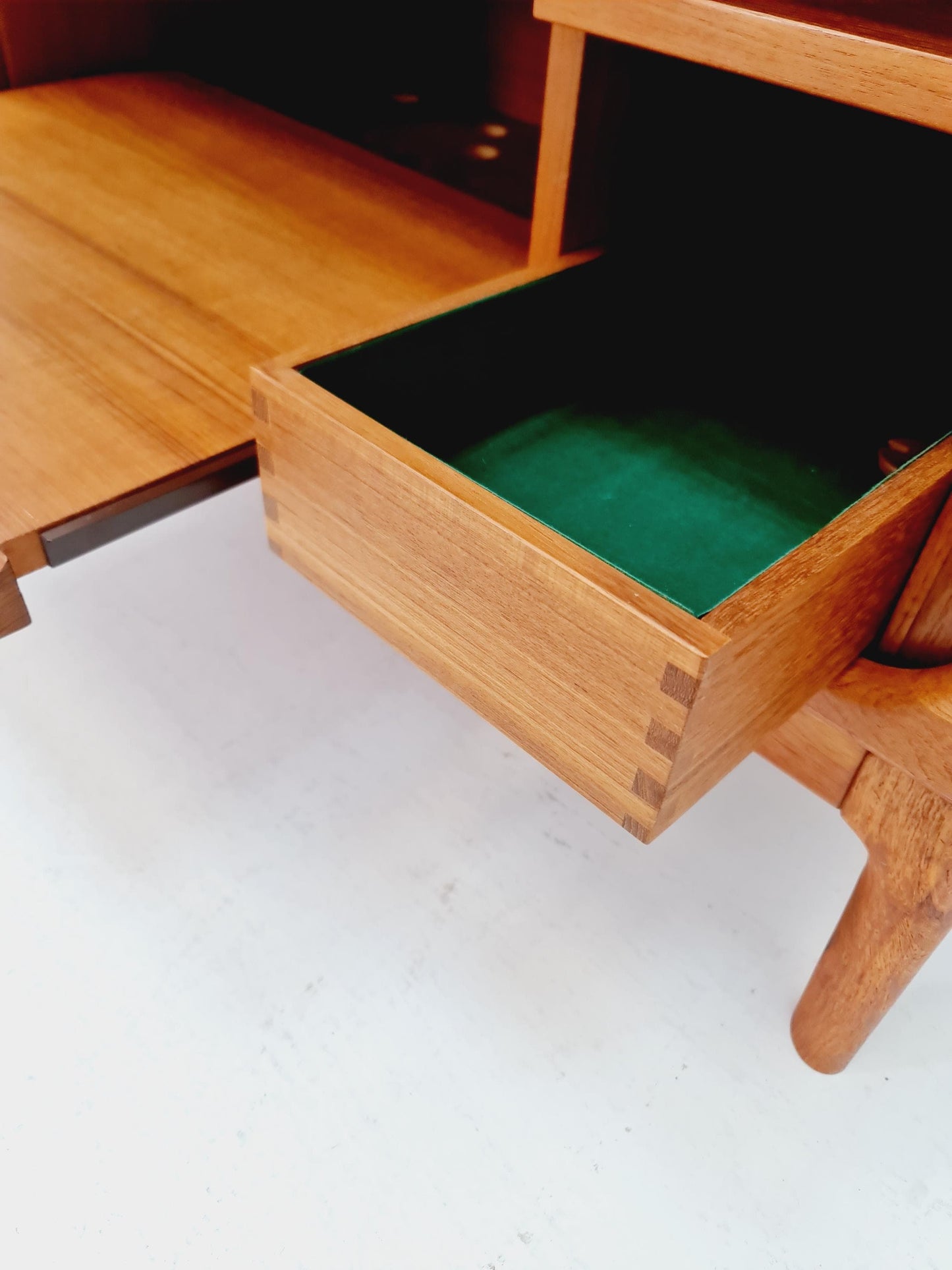 Mid century Solid Danish teak hallway cabinet,TV & Record cabinet By Dyrlund 1960s