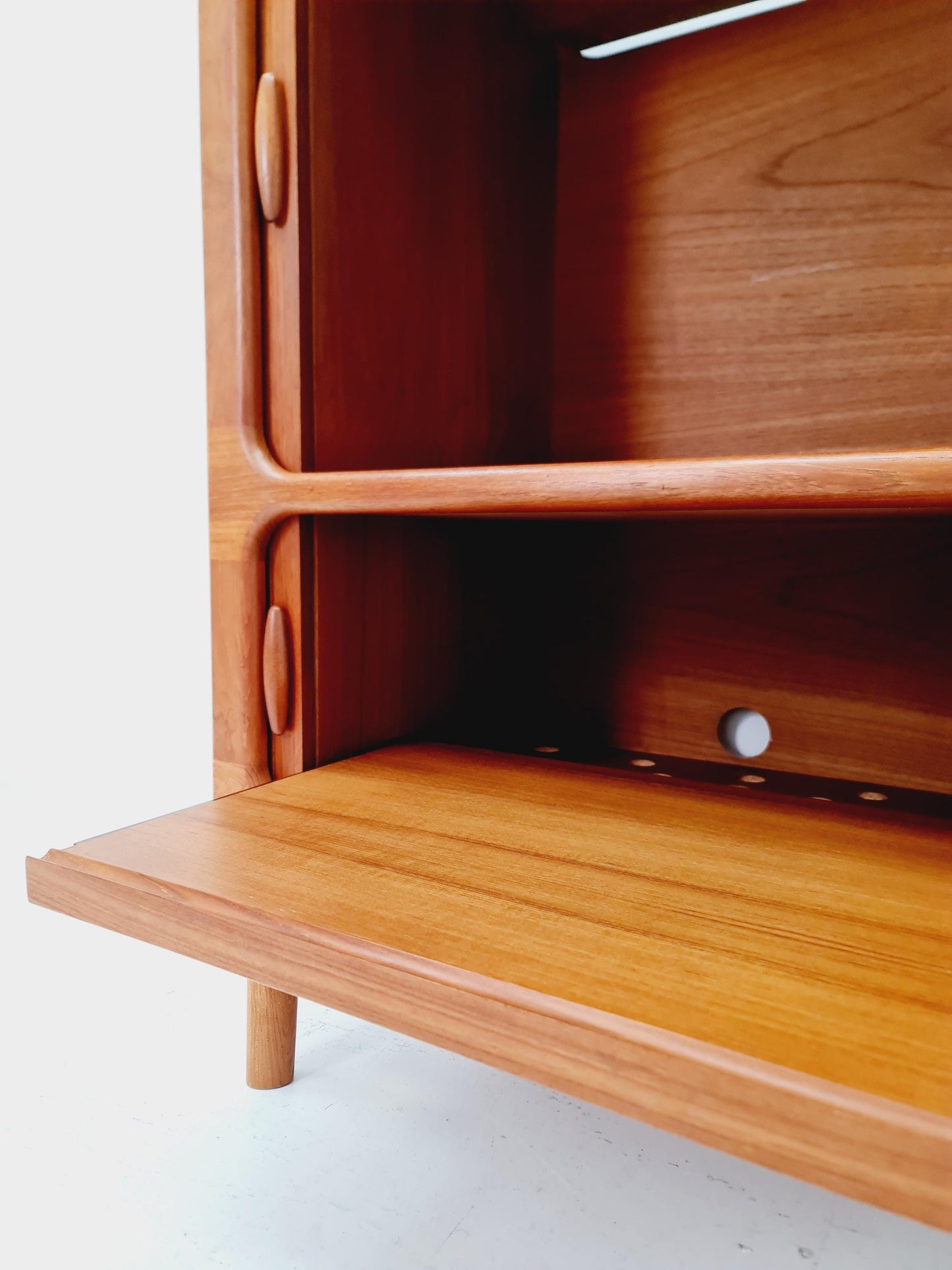Mid century Solid Danish teak hallway cabinet,TV & Record cabinet By Dyrlund 1960s