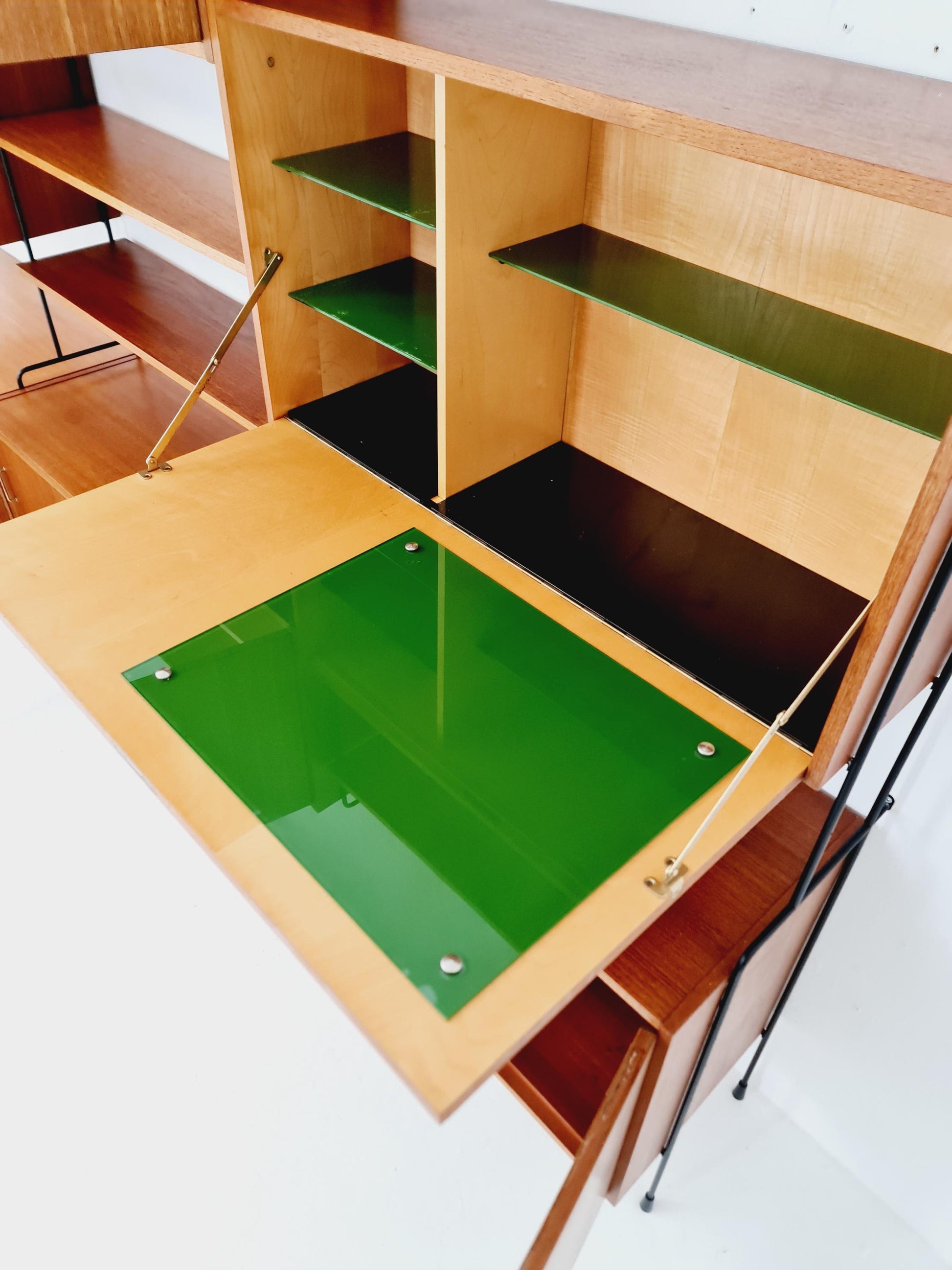 Mid century Teak shelving unit by Hilker for Omnia, Germany 1960s