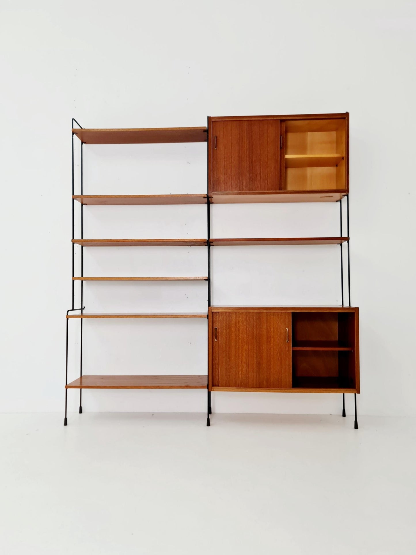 Mid century Teak shelving unit by Hilker for Omnia, Germany 1960s