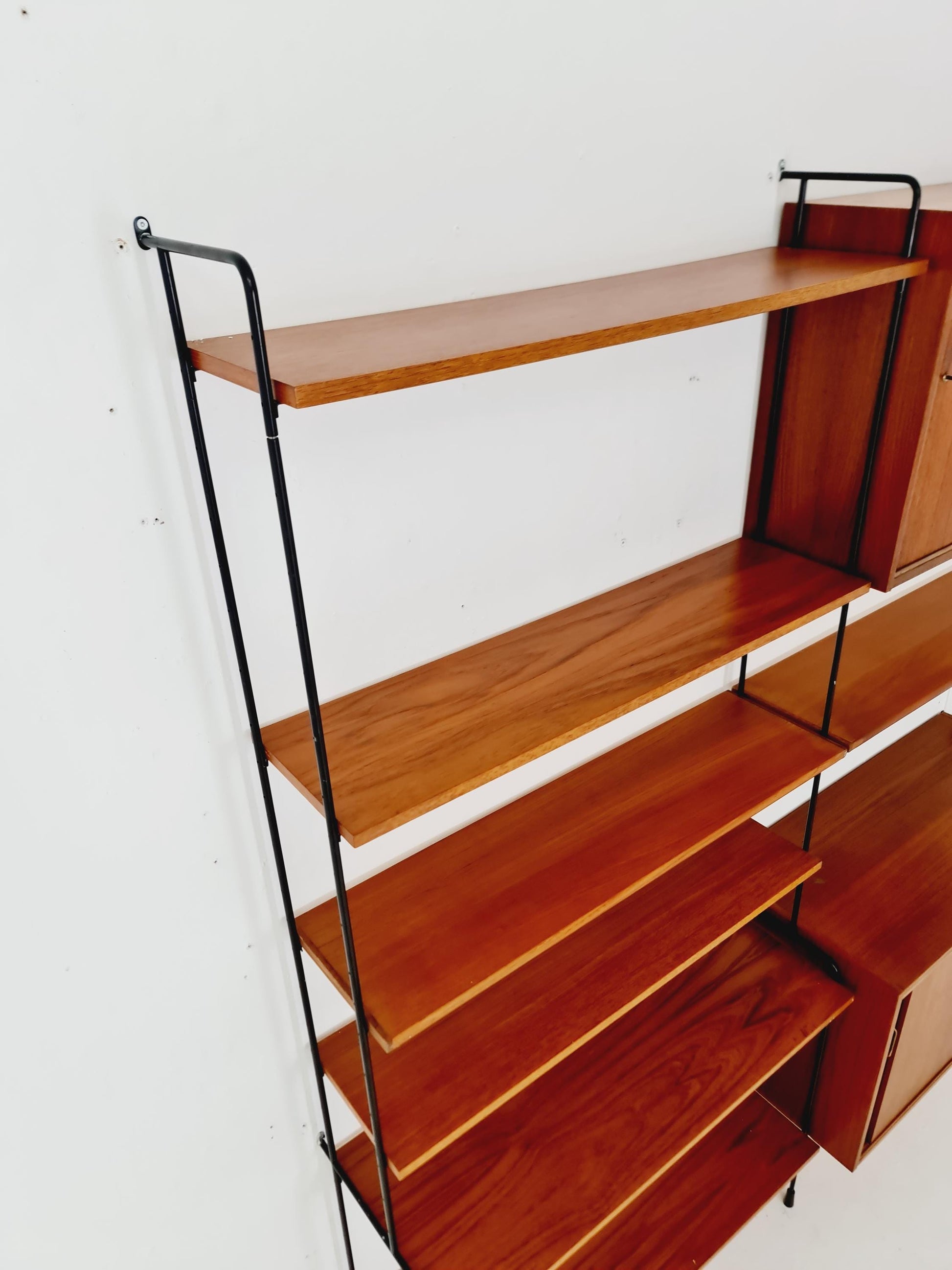 Mid century Teak shelving unit by Hilker for Omnia, Germany 1960s