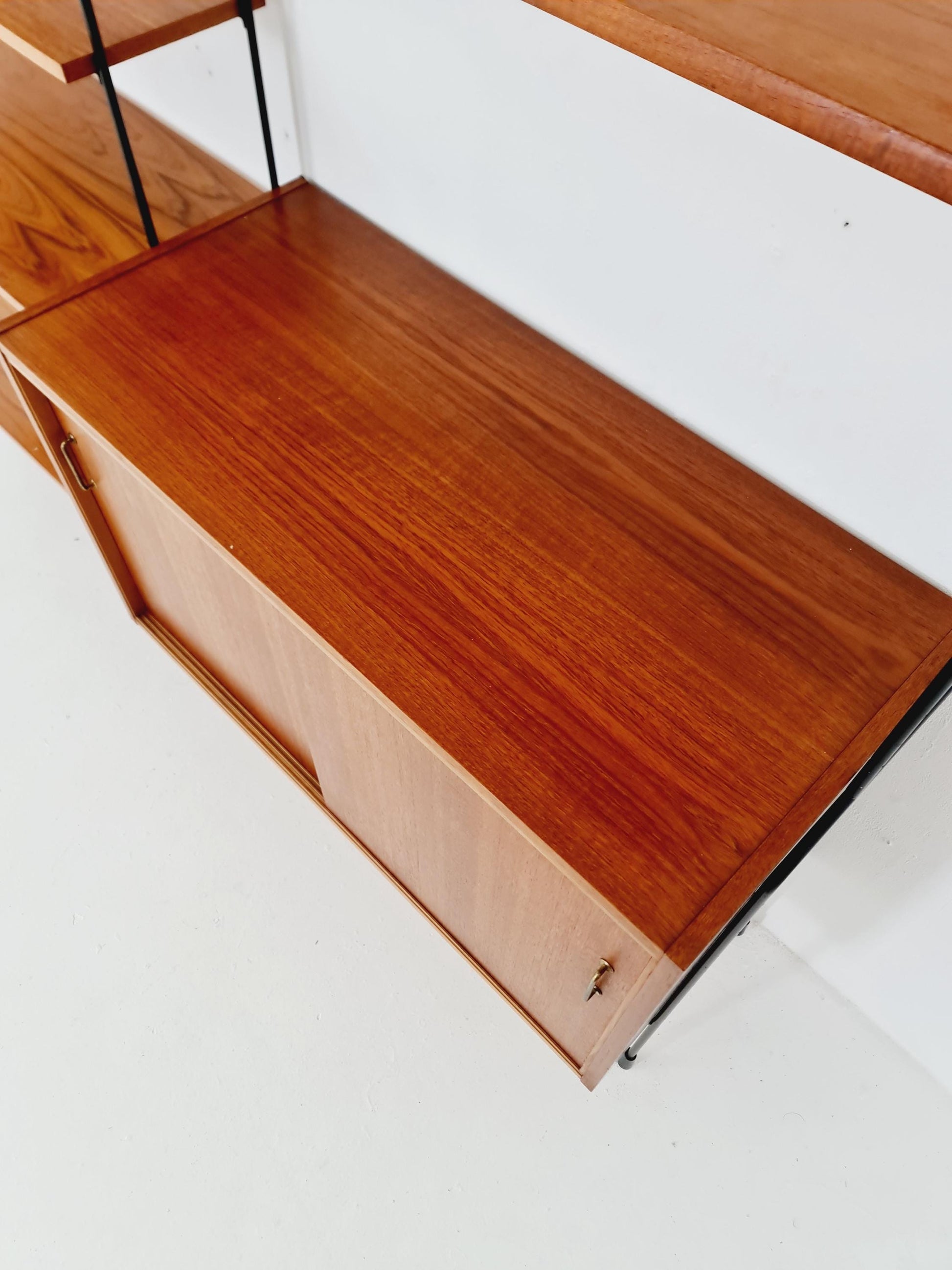 Mid century Teak shelving unit by Hilker for Omnia, Germany 1960s