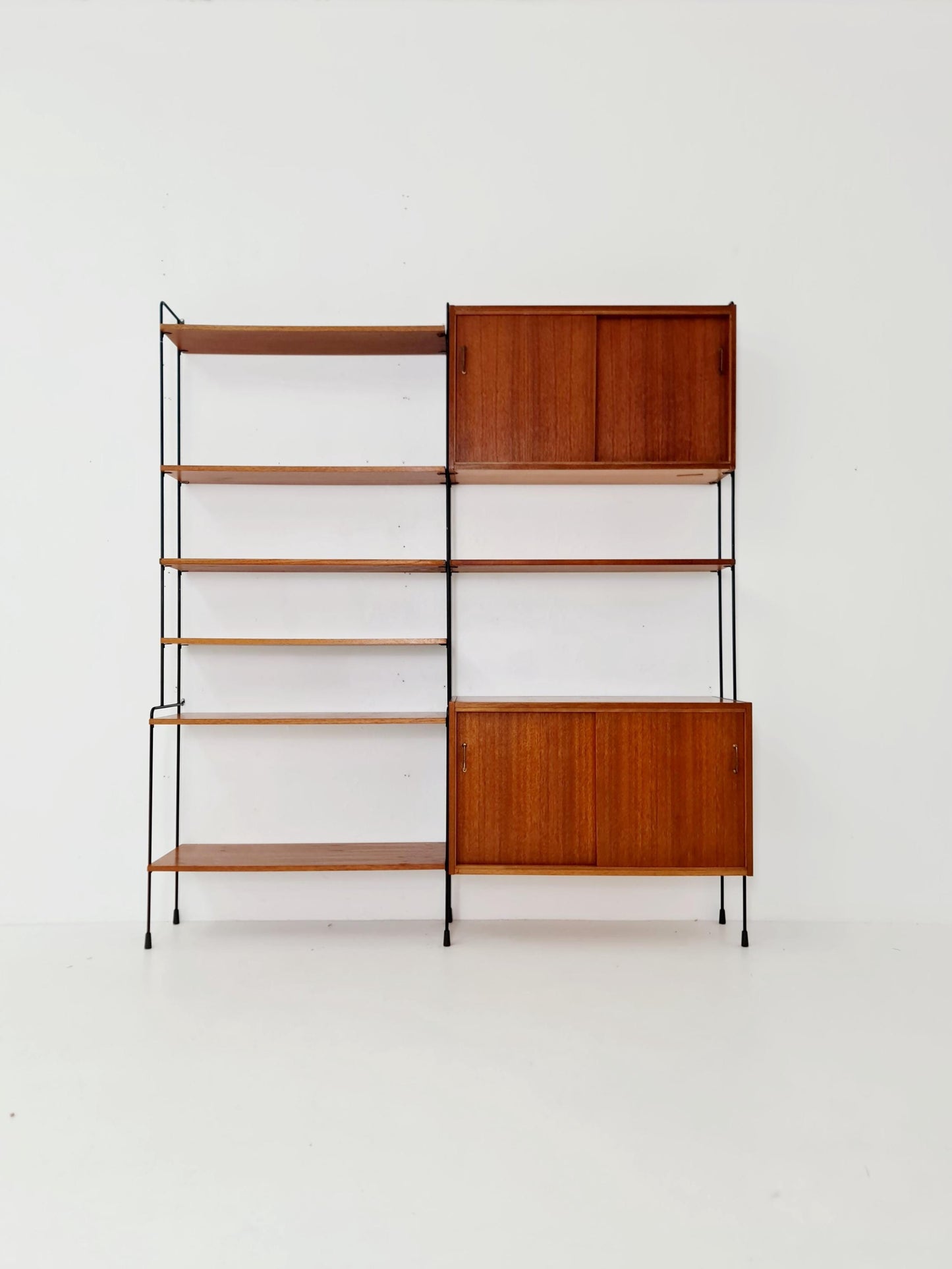 Mid century Teak shelving unit by Hilker for Omnia, Germany 1960s