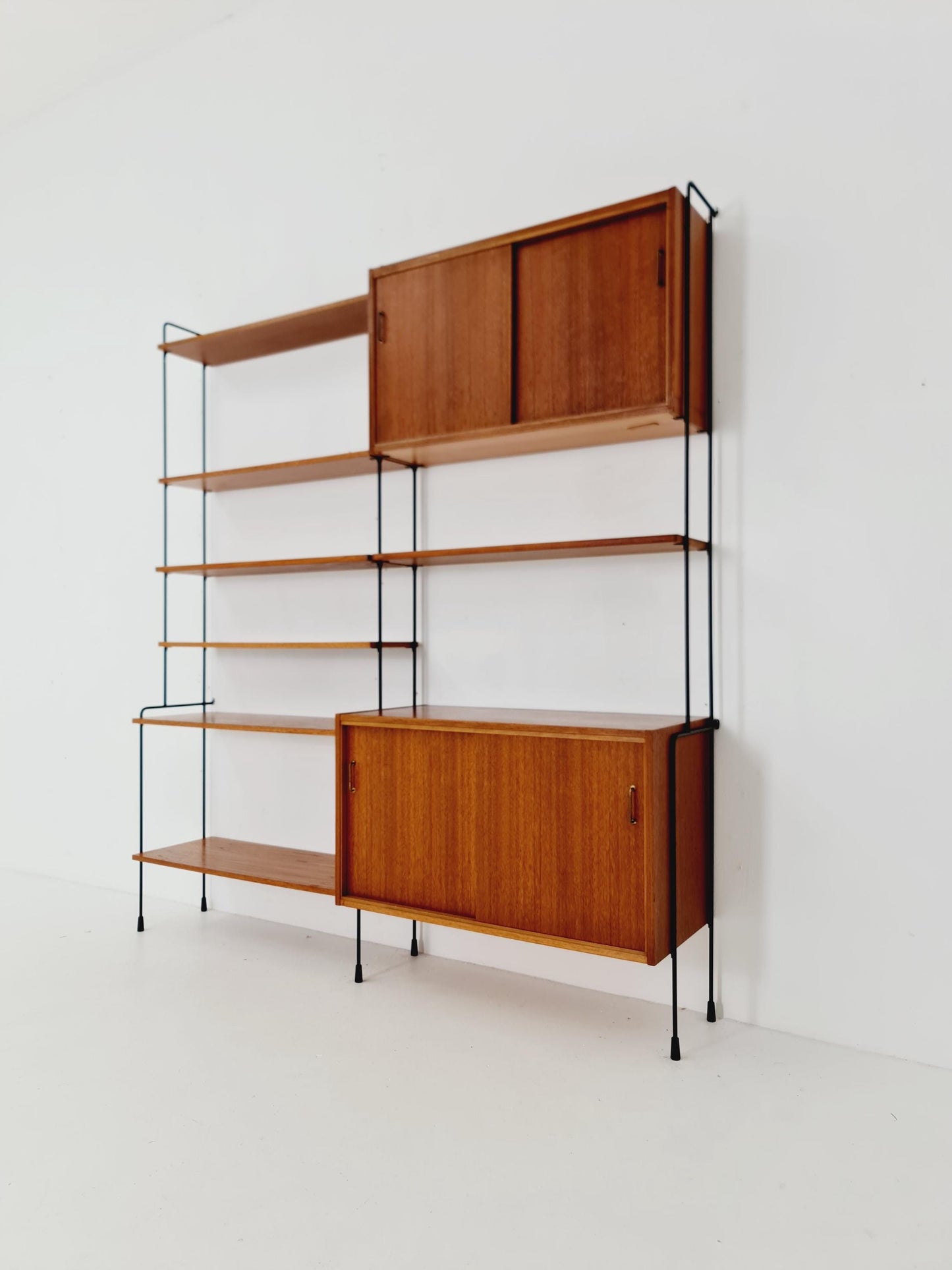 Mid century Teak shelving unit by Hilker for Omnia, Germany 1960s
