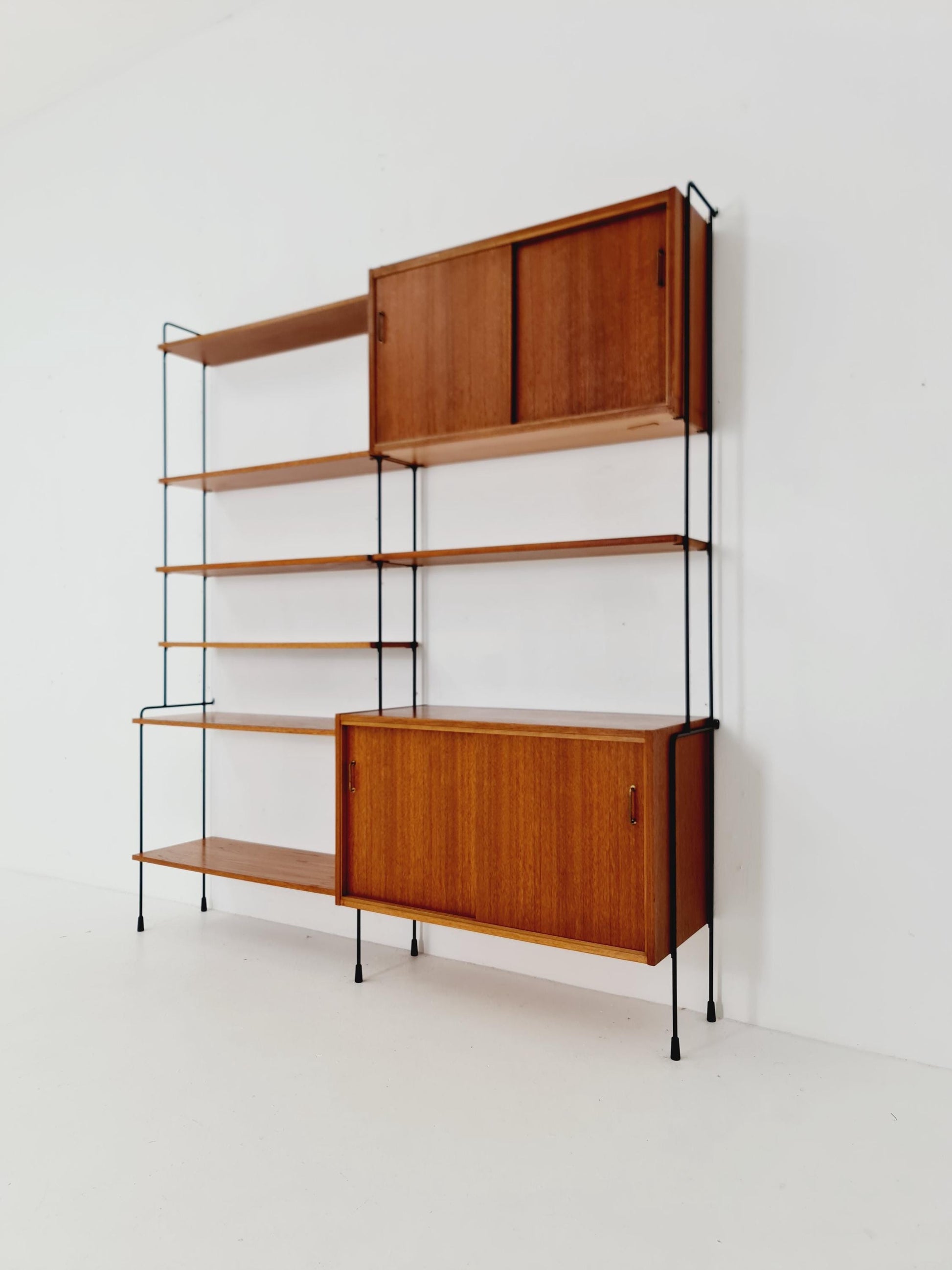Mid century Teak shelving unit by Hilker for Omnia, Germany 1960s
