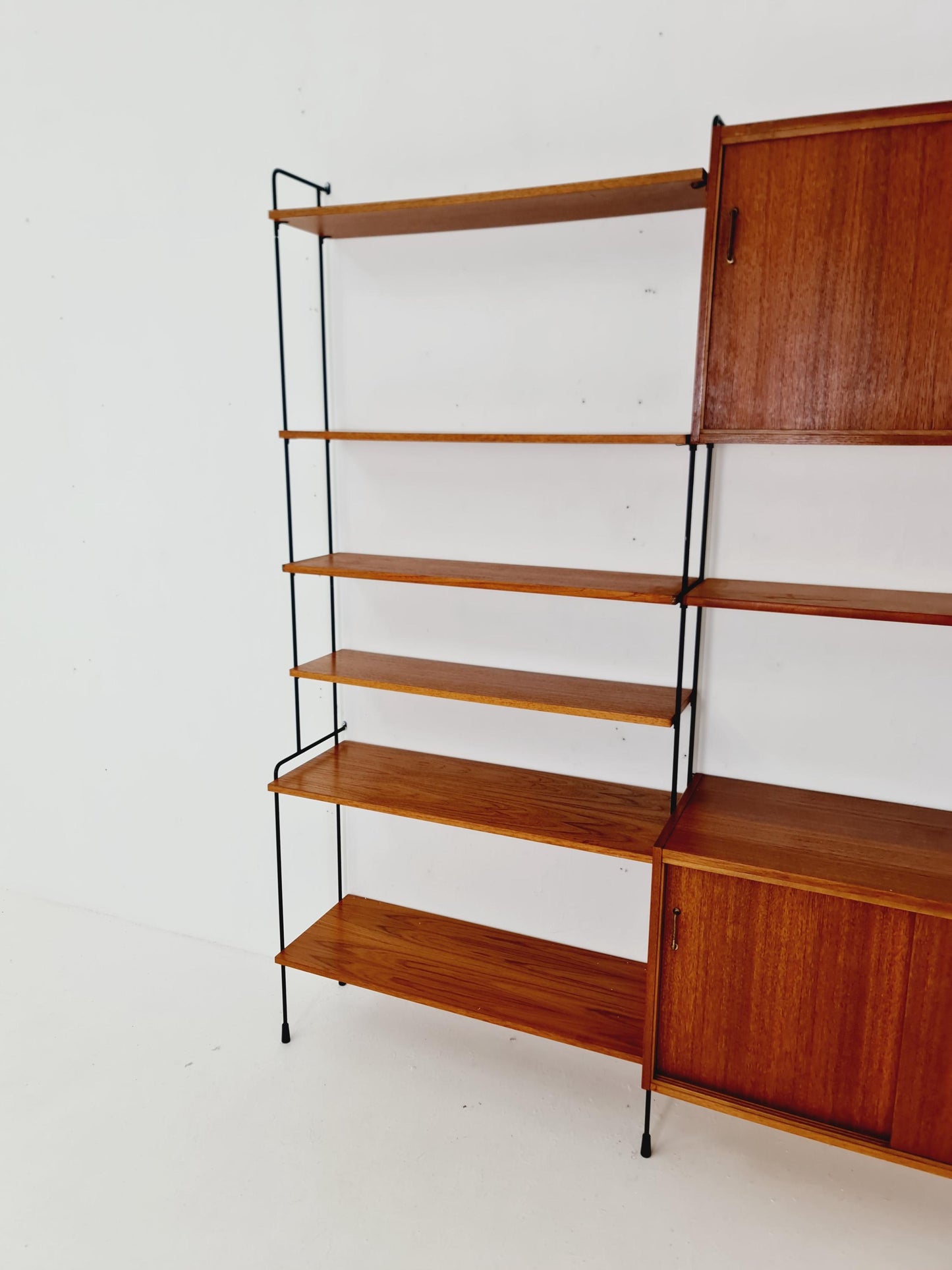 Mid century Teak shelving unit by Hilker for Omnia, Germany 1960s