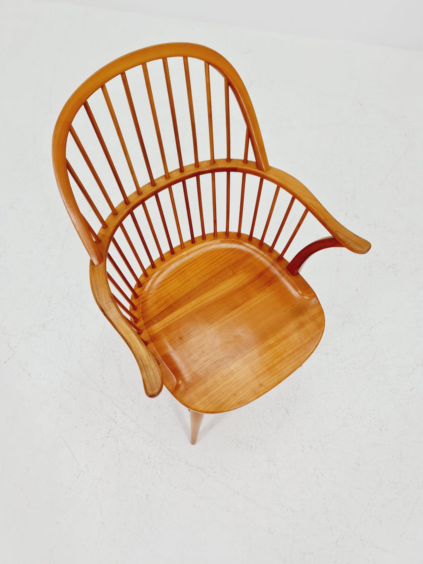 Danish Ash wood Chair by Frits Henningsen Windsor chair model FH 38 , 1960s
