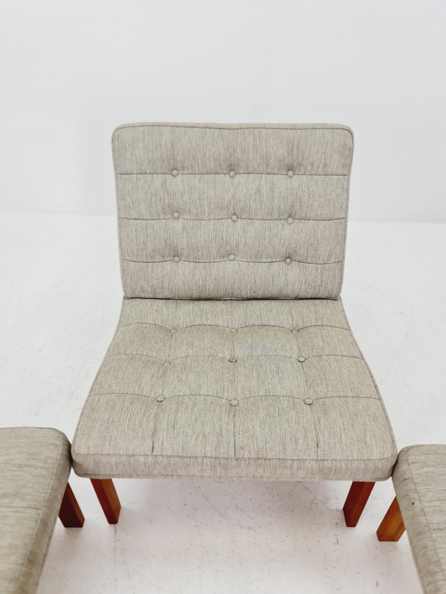 1 of 3 Mid-century Rare Danish teak lounge chairs Ole Gjerlov Knudsen & Torben Lind for France and son , 1960s
