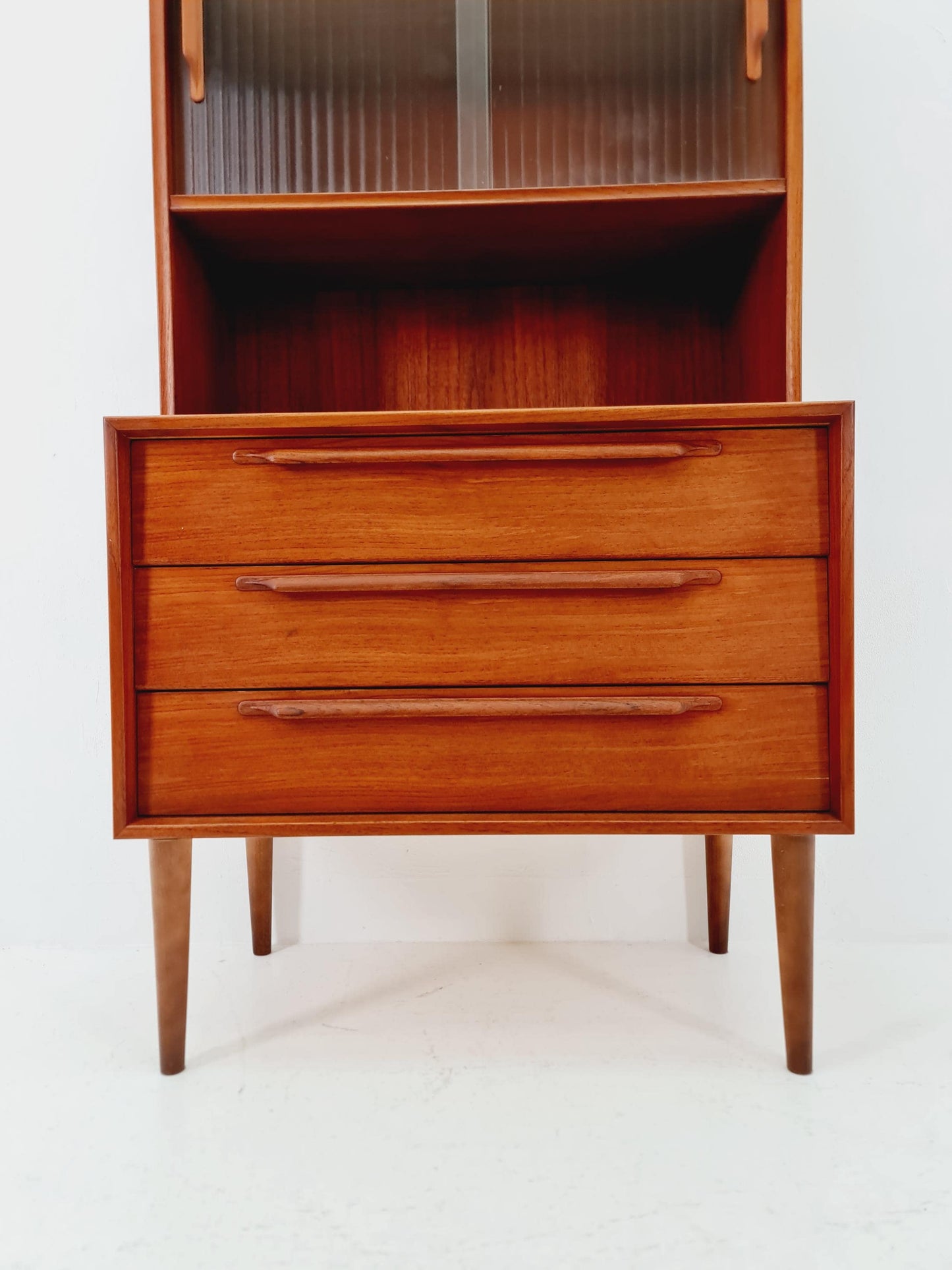 Mid Century Modern danish chest of drawers cabinet teak Display / Vitrine ,1960s