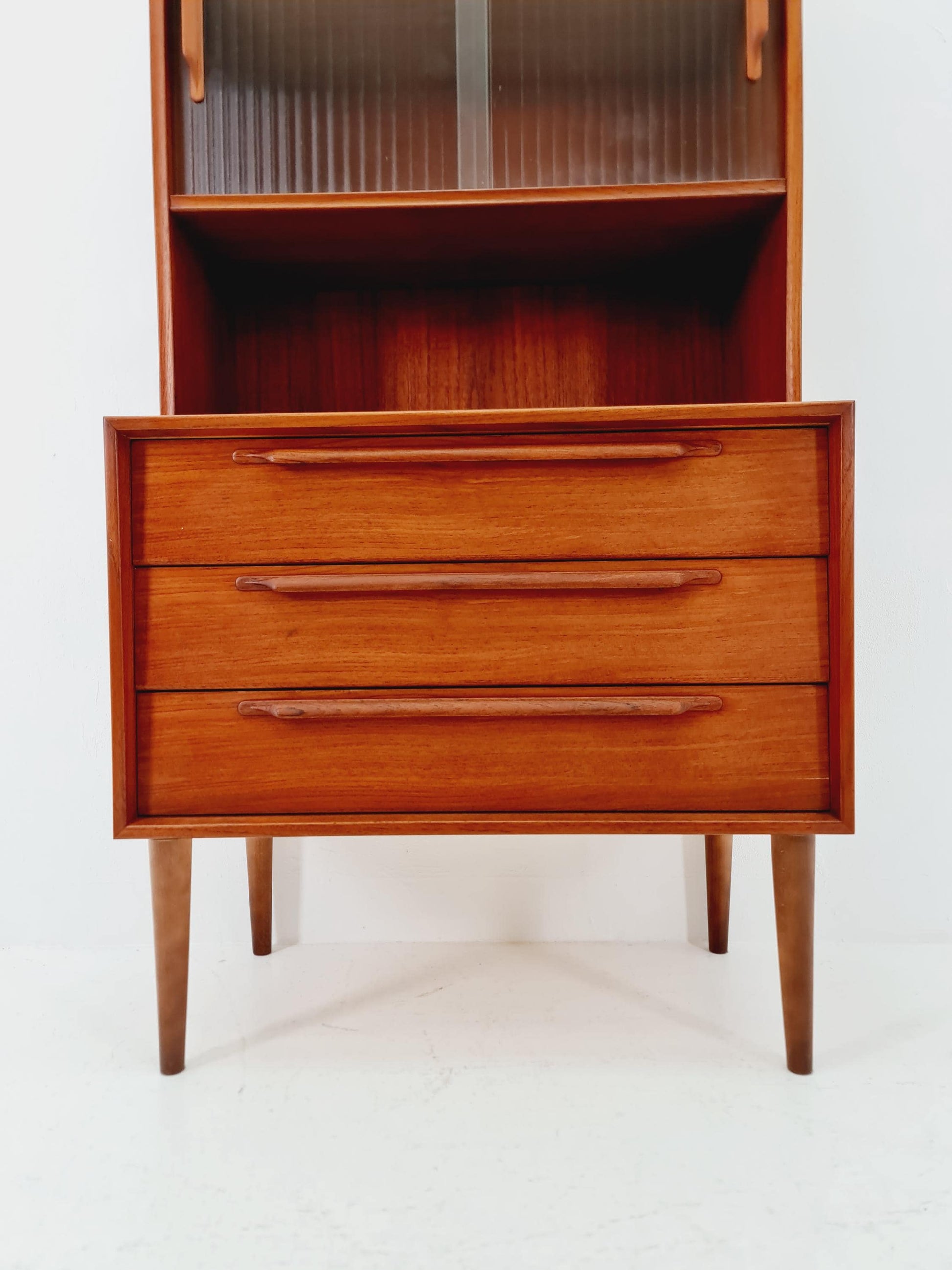 Mid Century Modern danish chest of drawers cabinet teak Display / Vitrine ,1960s