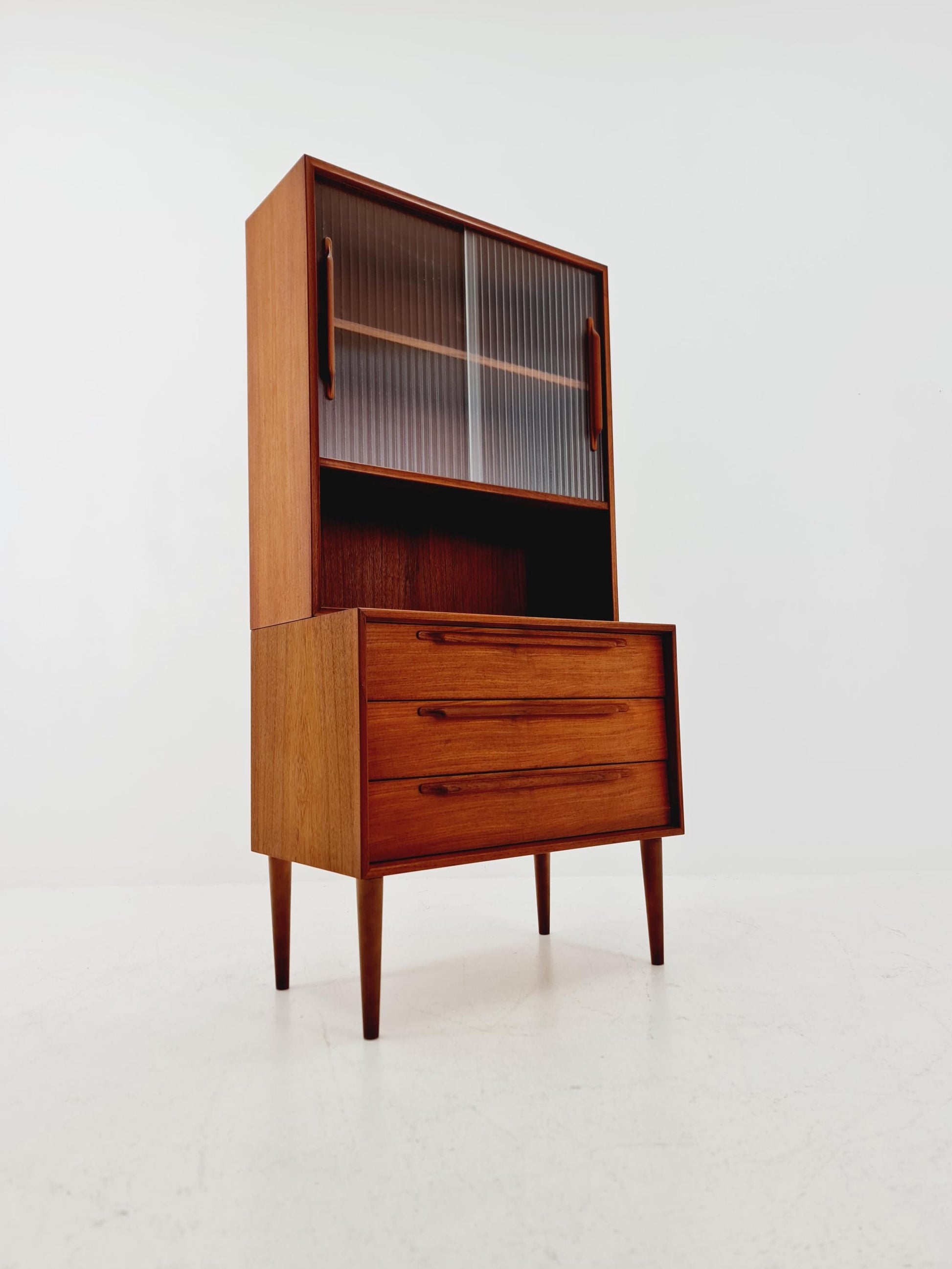 Mid Century Modern danish chest of drawers cabinet teak Display / Vitrine ,1960s