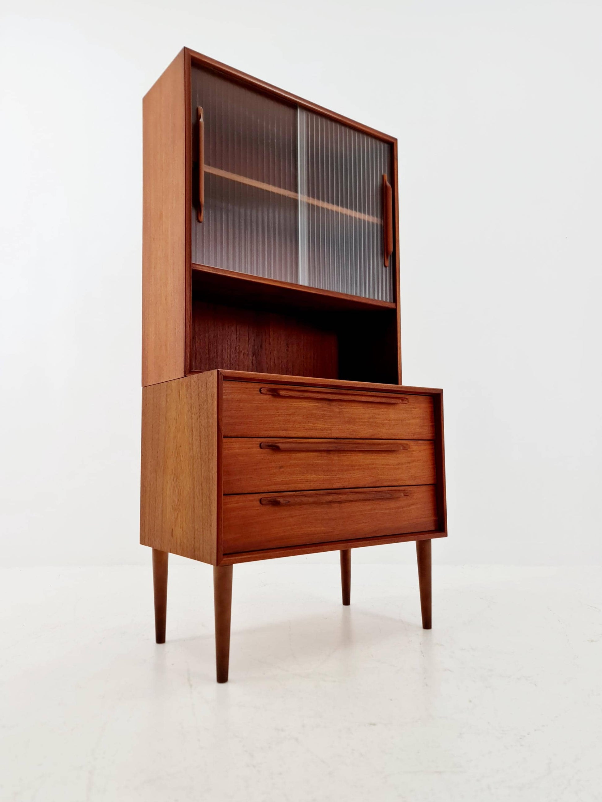 Mid Century Modern danish chest of drawers cabinet teak Display / Vitrine ,1960s