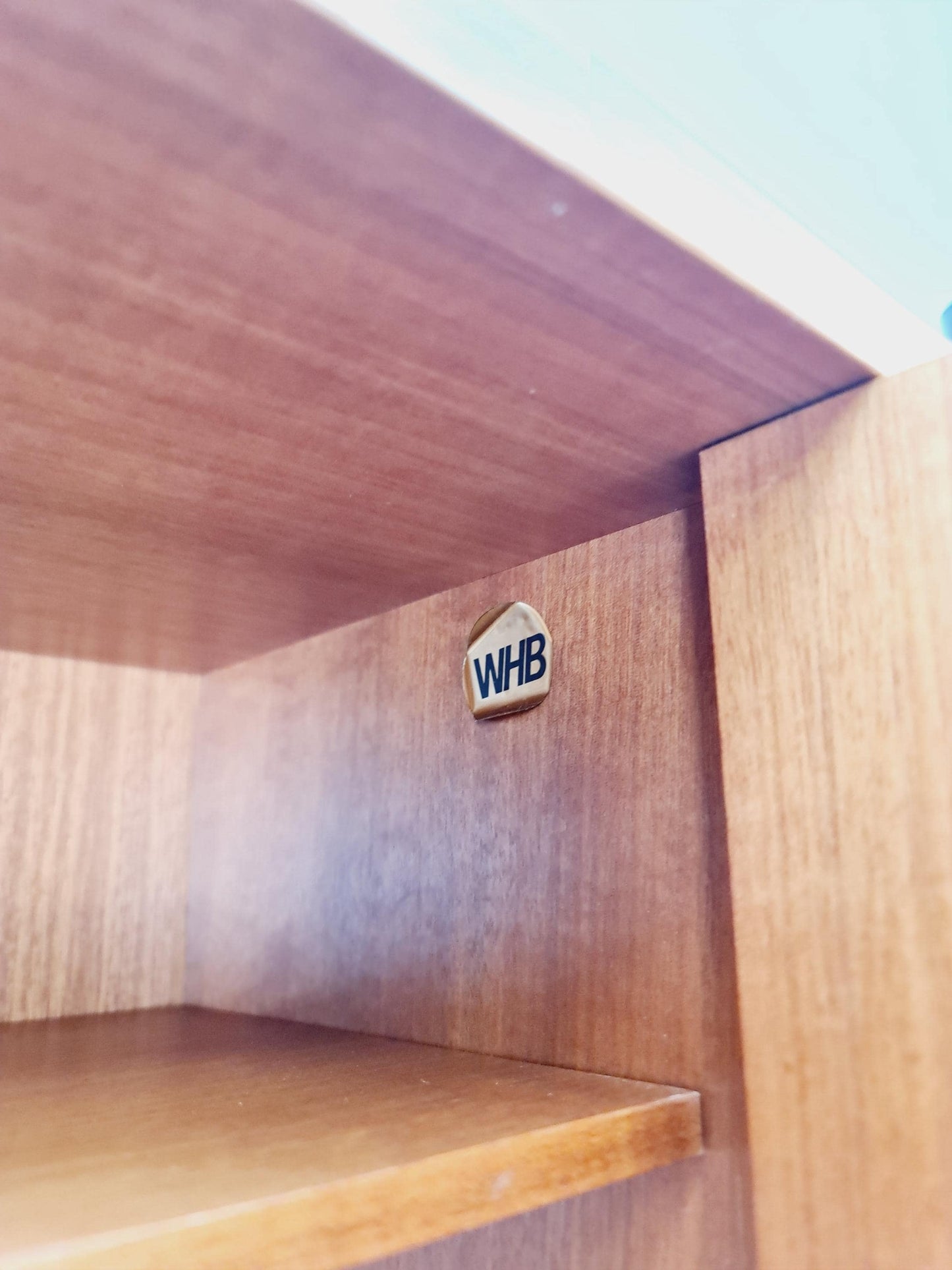 Free standing String shelf-system, bookcase with cabinet teak by WHB Germany, 1950s