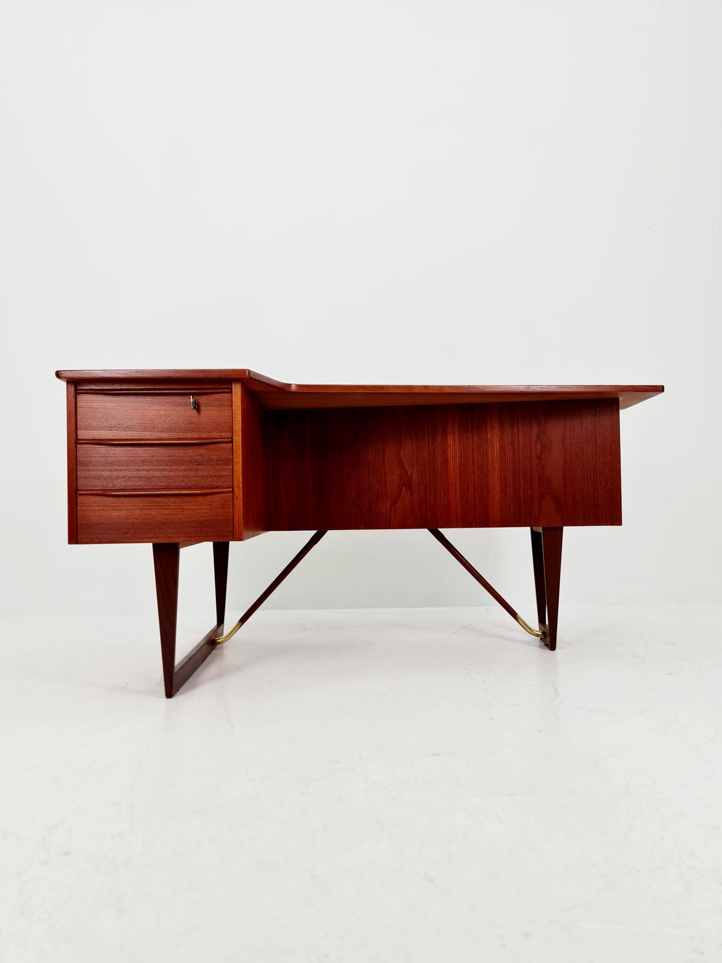 Danish teak desk model Executive Desk by Peter Lovig Nielsen for Hedensted, 1960s