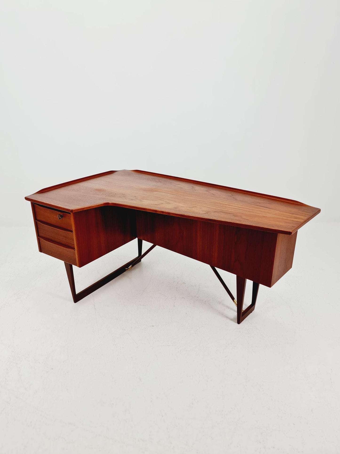 Danish teak desk model Executive Desk by Peter Lovig Nielsen for Hedensted, 1960s