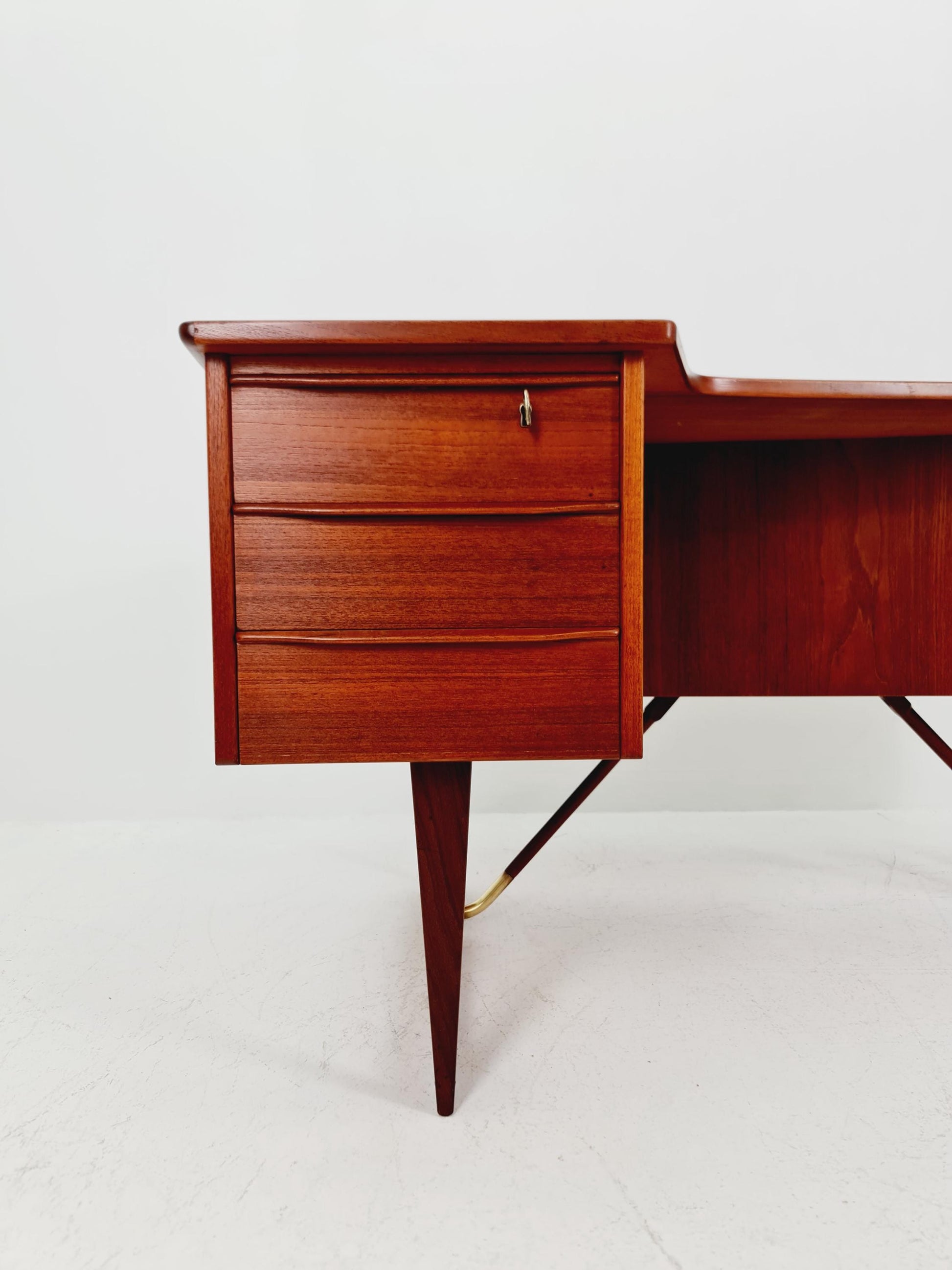 Danish teak desk model Executive Desk by Peter Lovig Nielsen for Hedensted, 1960s