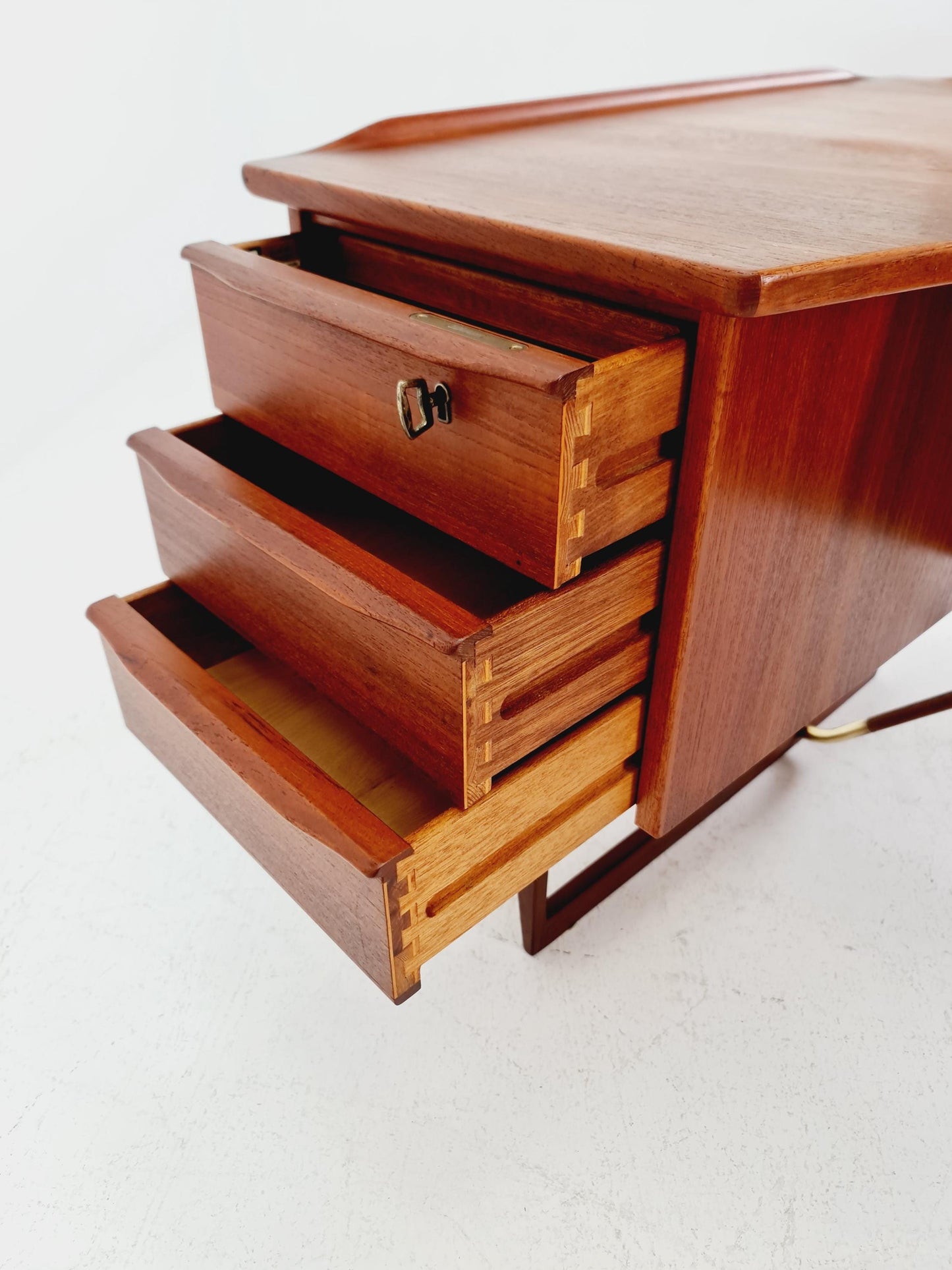 Danish teak desk model Executive Desk by Peter Lovig Nielsen for Hedensted, 1960s