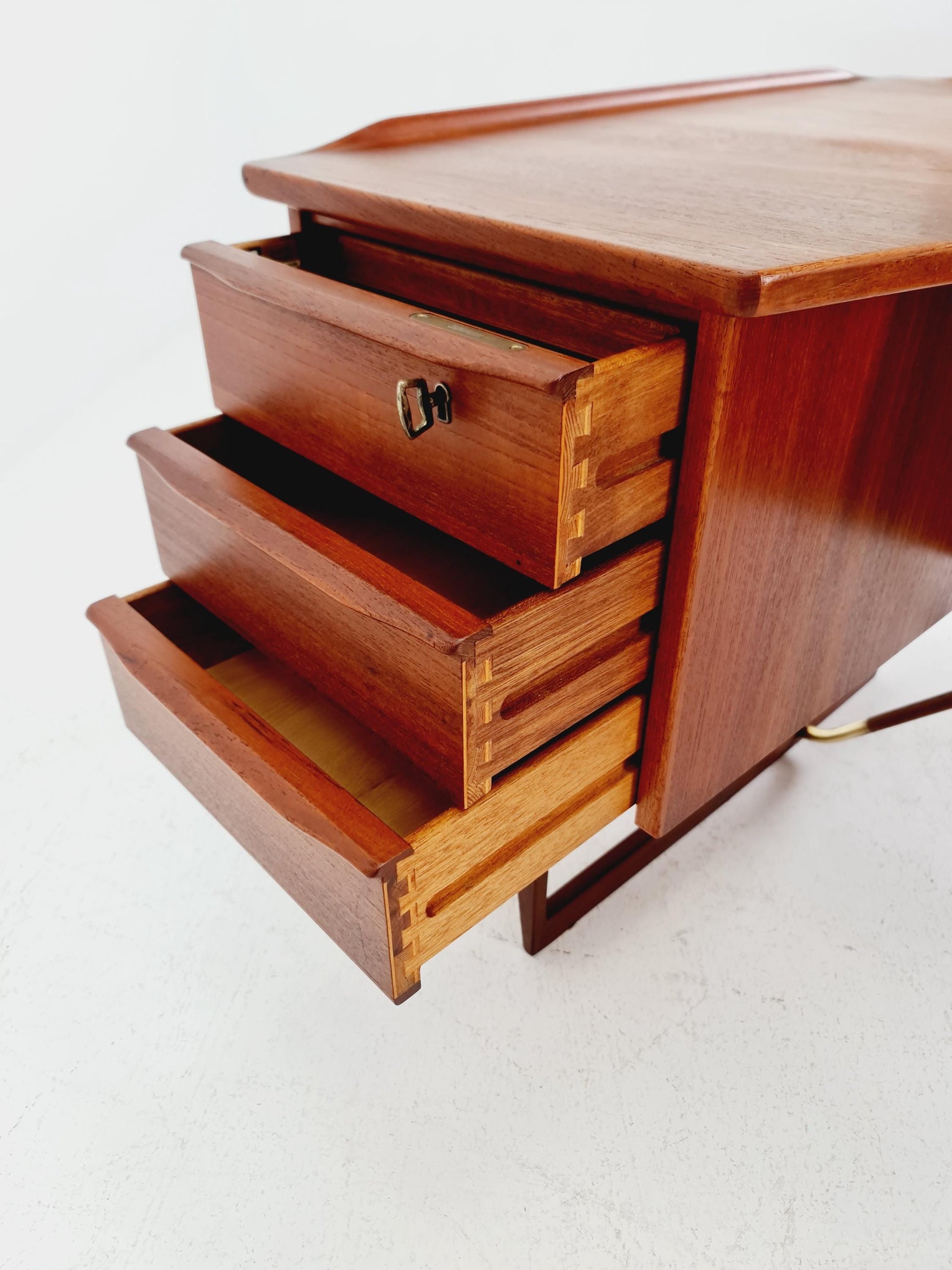 Danish teak desk model Executive Desk by Peter Lovig Nielsen for Hedensted, 1960s