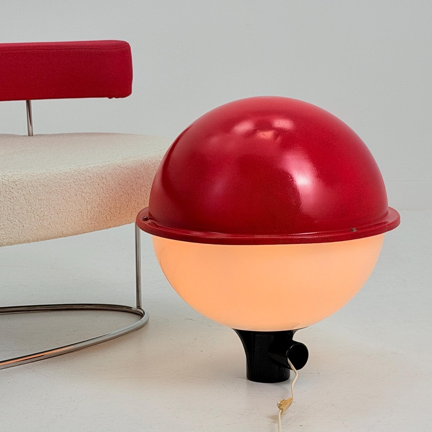 Rare Space Age Poké Ball Table Lamp / Floor Lamp, Germany 1980s