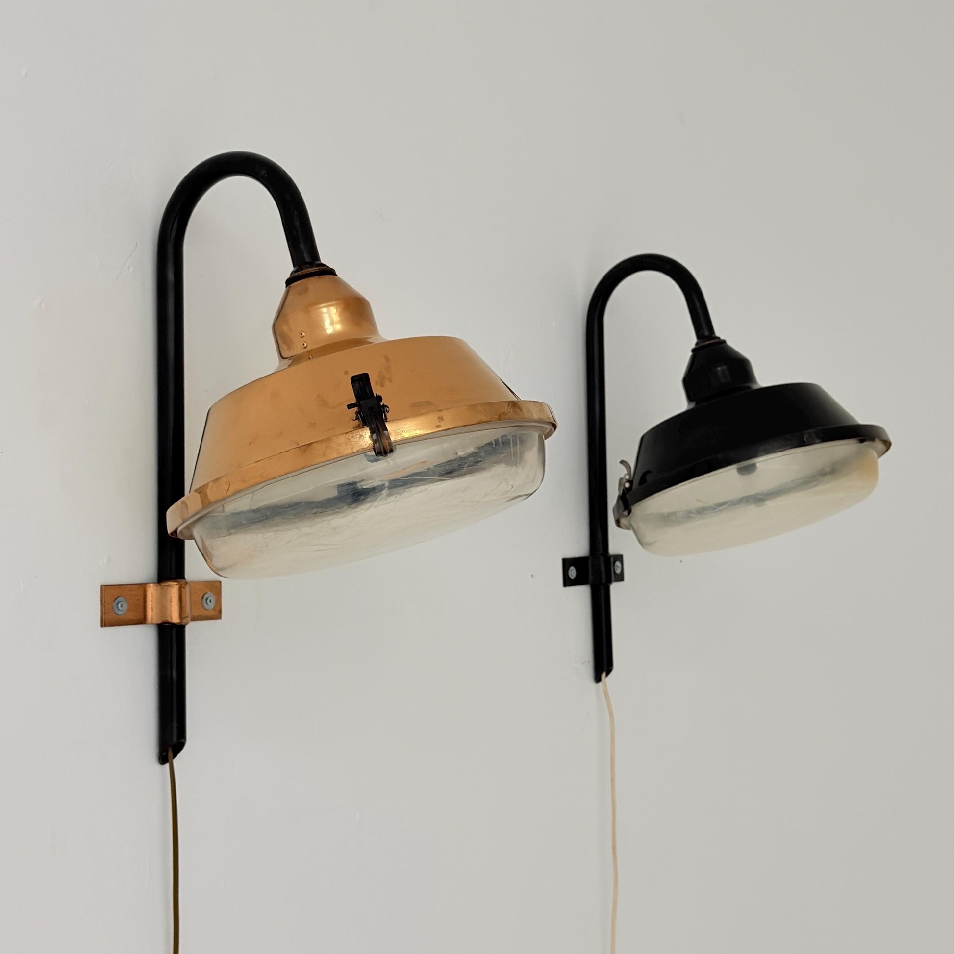 Mid Century Bauhaus Industrial Wall Lamp Hungary 1970s