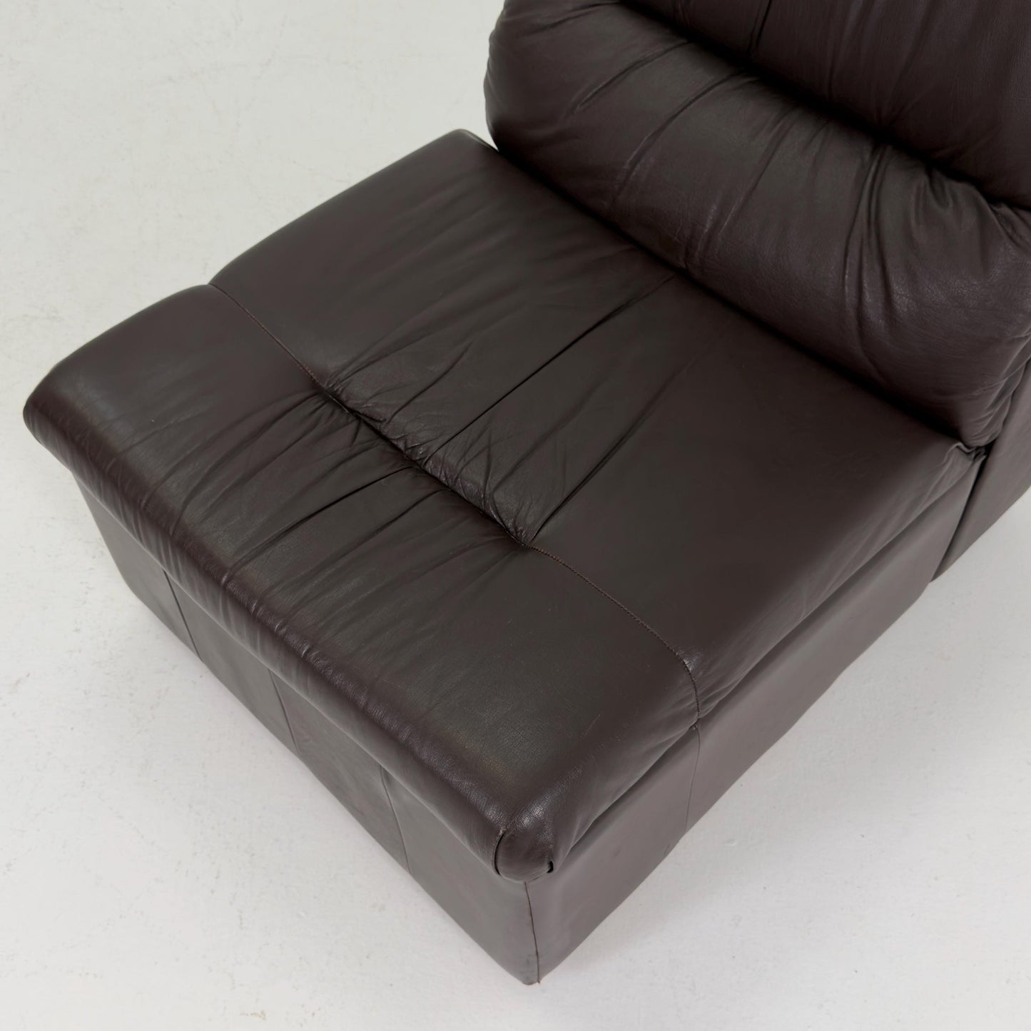 Mid-Century Chocolate Brown Leather Lounge Chair by Dreipunkt International, Germany, 1970s