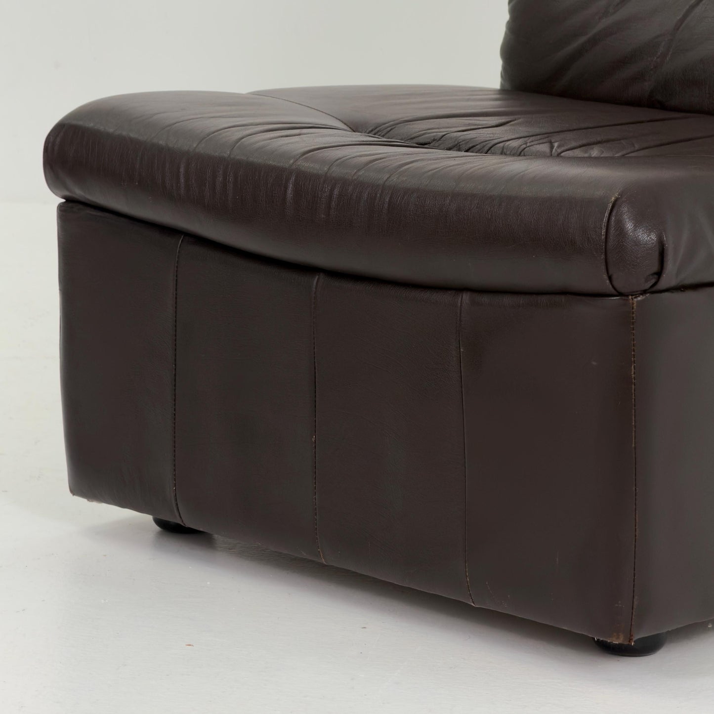Mid-Century Chocolate Brown Leather Lounge Chair by Dreipunkt International, Germany, 1970s