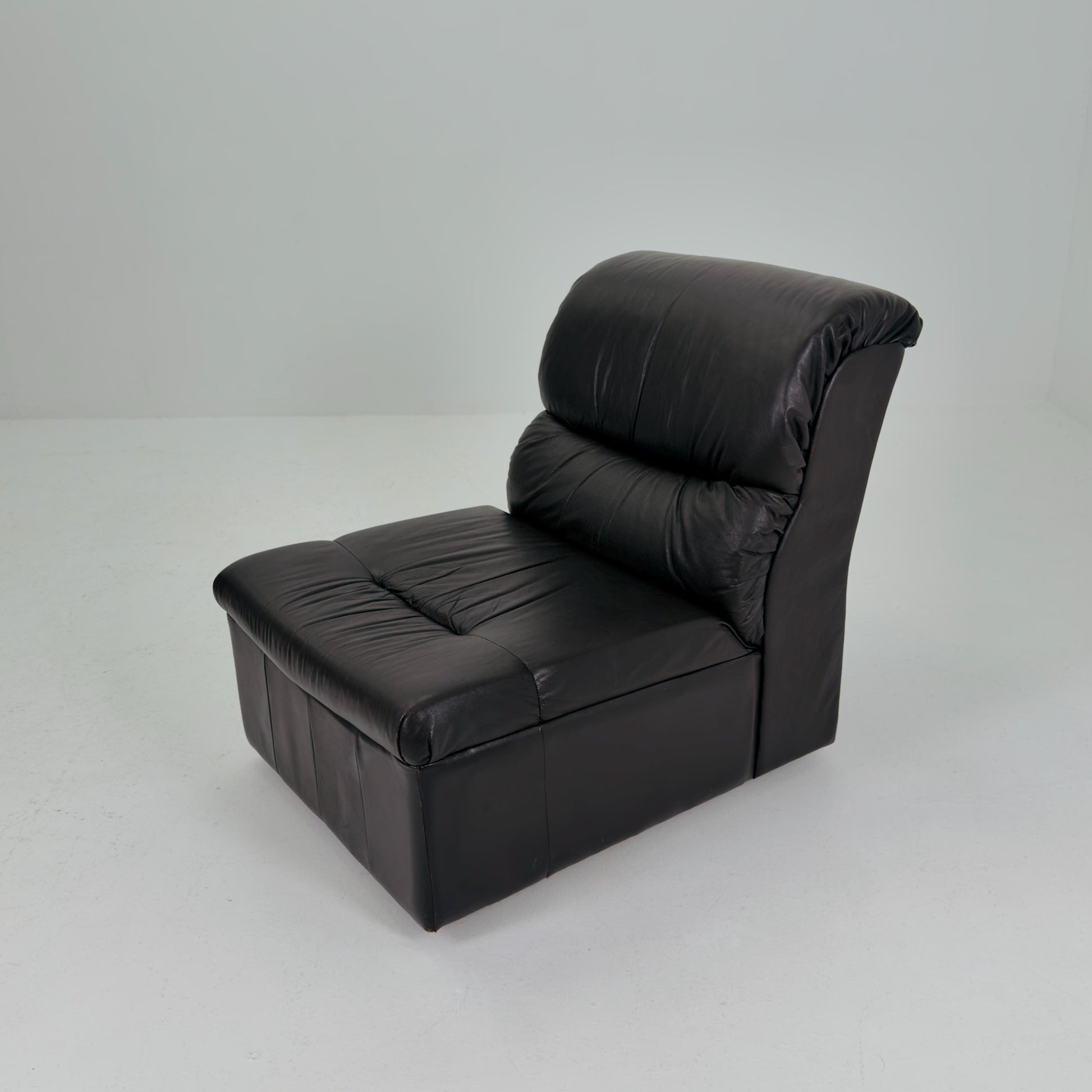 Mid-Century Chocolate Brown Leather Lounge Chair by Dreipunkt International, Germany, 1970s