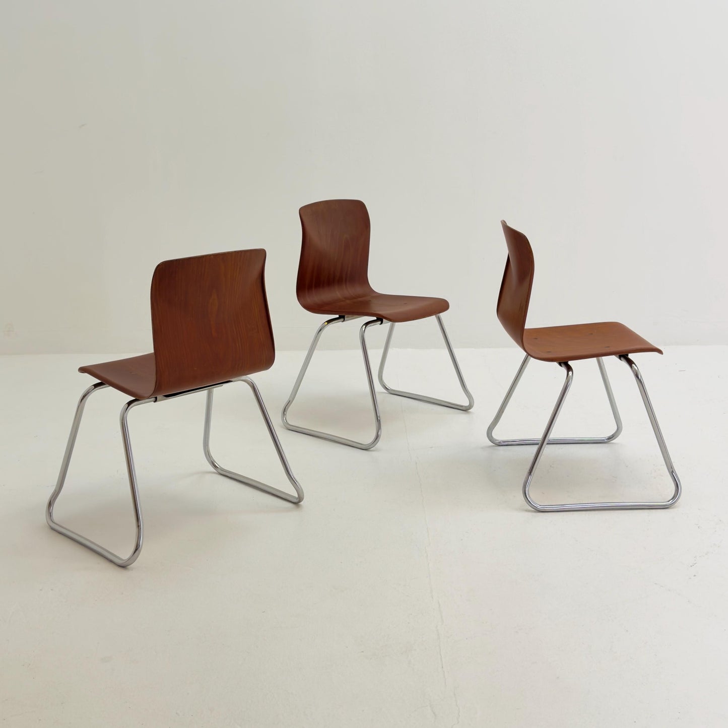 1 of 3 Mid Century Pagholz Chair by Thur-Op, Germany 1990s