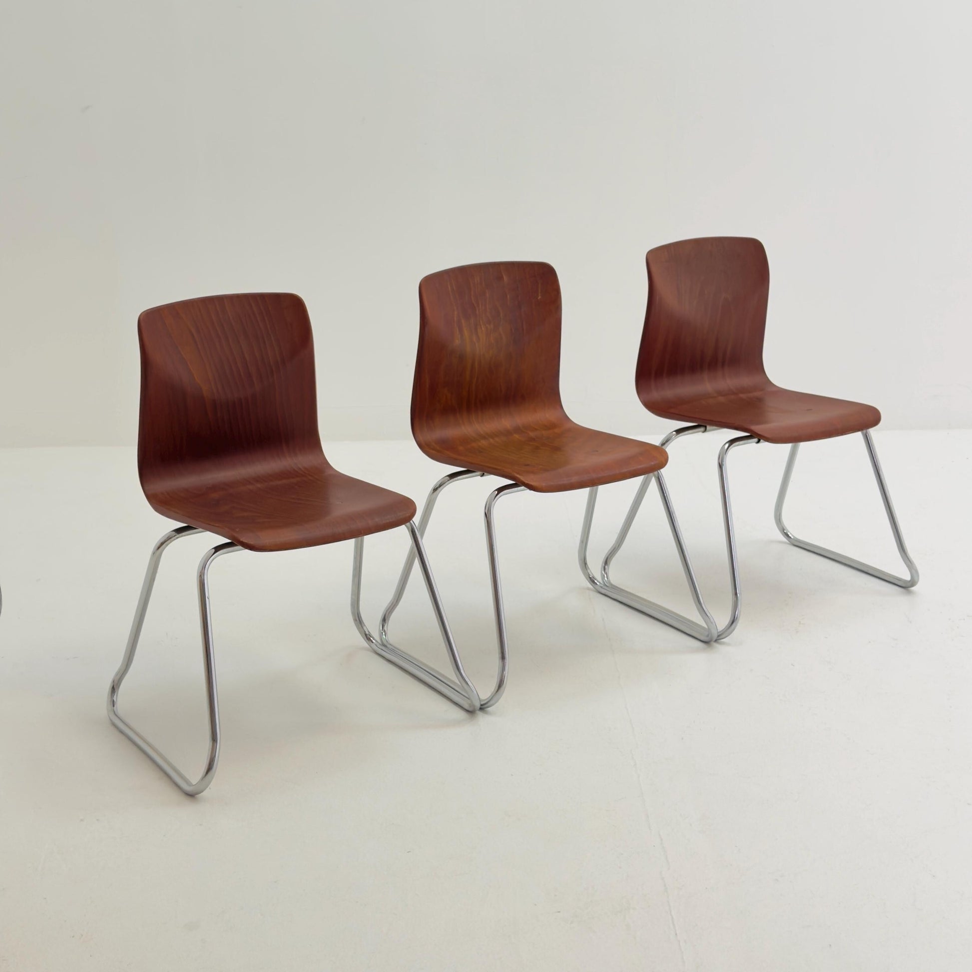 1 of 3 Mid Century Pagholz Chair by Thur-Op, Germany 1990s