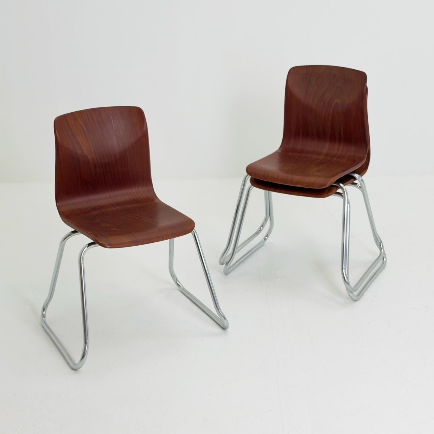 1 of 3 Mid Century Pagholz Chair by Thur-Op, Germany 1990s