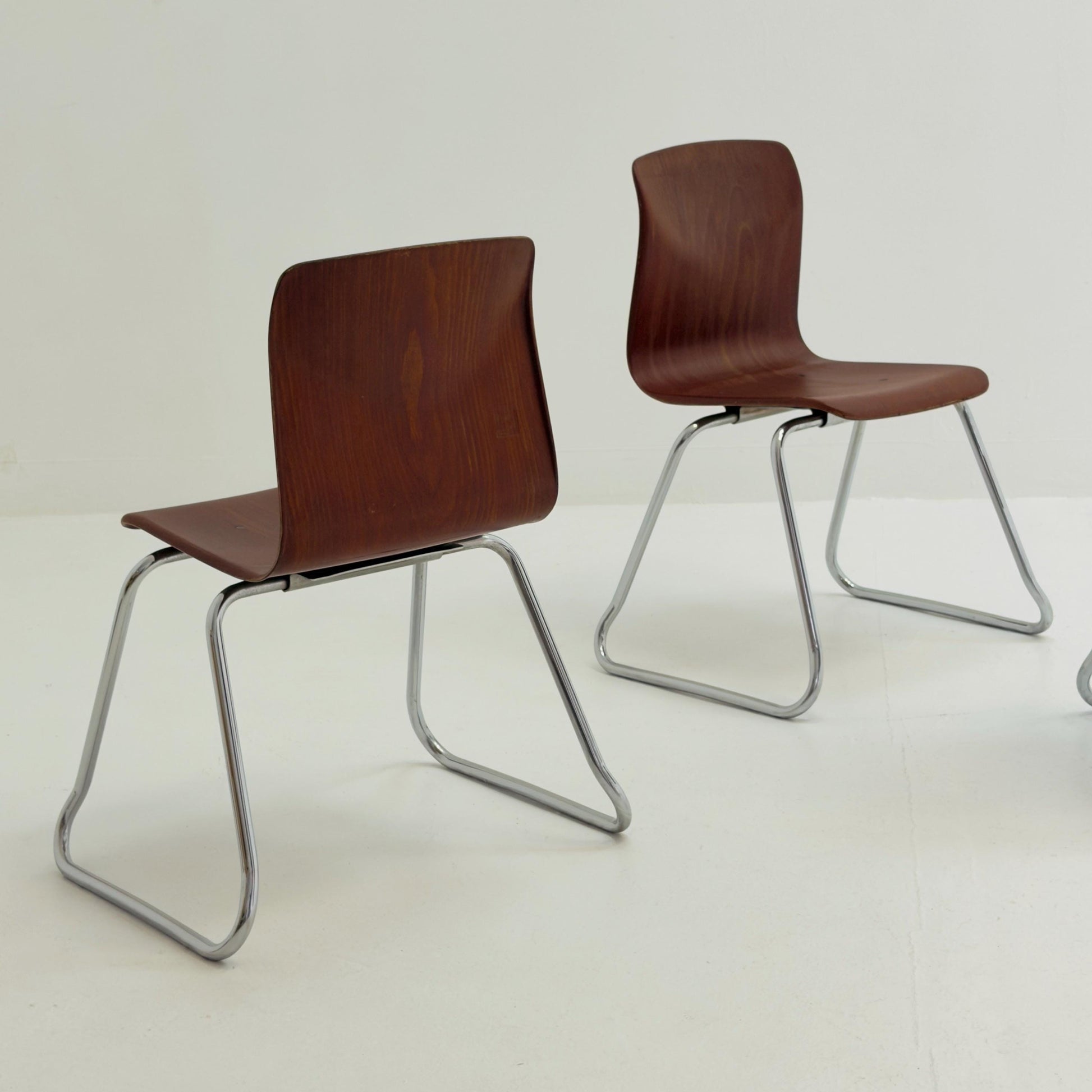 1 of 3 Mid Century Pagholz Chair by Thur-Op, Germany 1990s